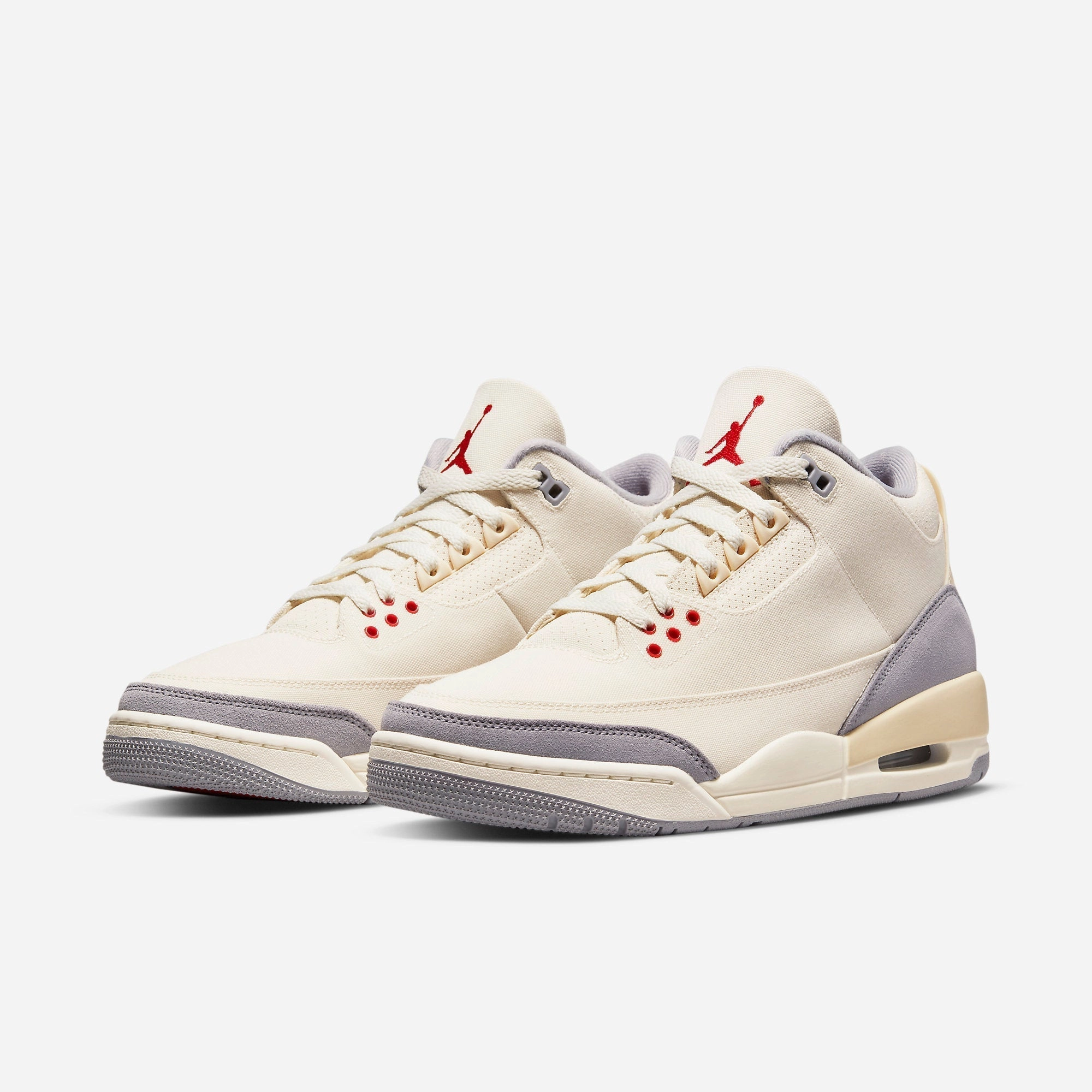 (Men's) Air Jordan 3 Retro SE 'Canvas / Muslin' (2022) DH7139-100 Air Jordan 3 Retro Throwback Sneakers