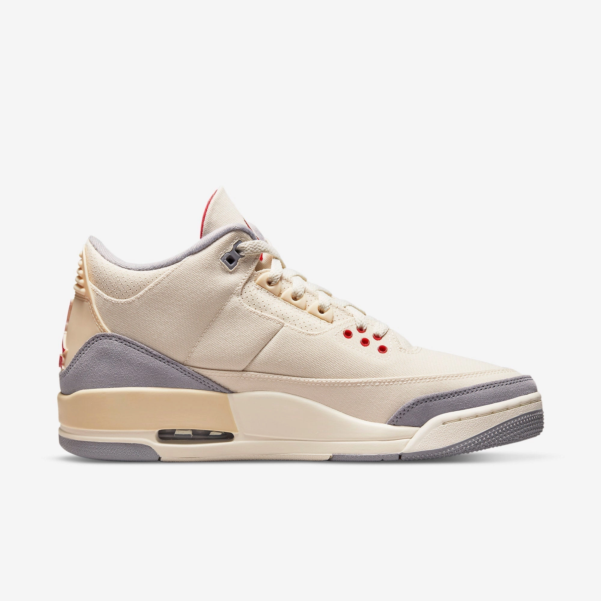 (Men's) Air Jordan 3 Retro SE 'Canvas / Muslin' (2022) DH7139-100 Air Jordan 3 Retro Throwback Sneakers