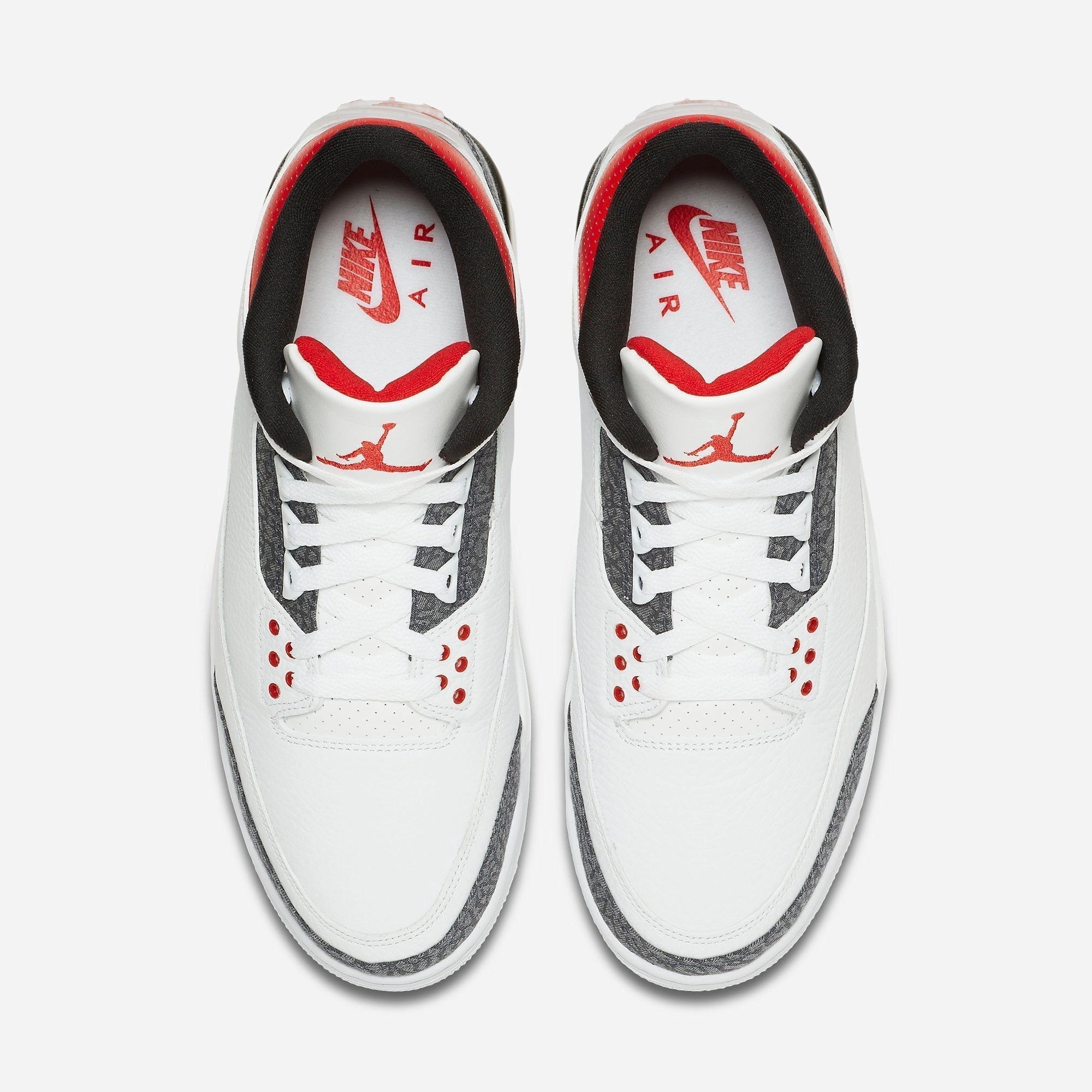 (Men's) Air Jordan 3 Retro SE 'Denim Fire Red' (2020) CZ6431-100 Air Jordan 3 Retro Throwback Sneakers