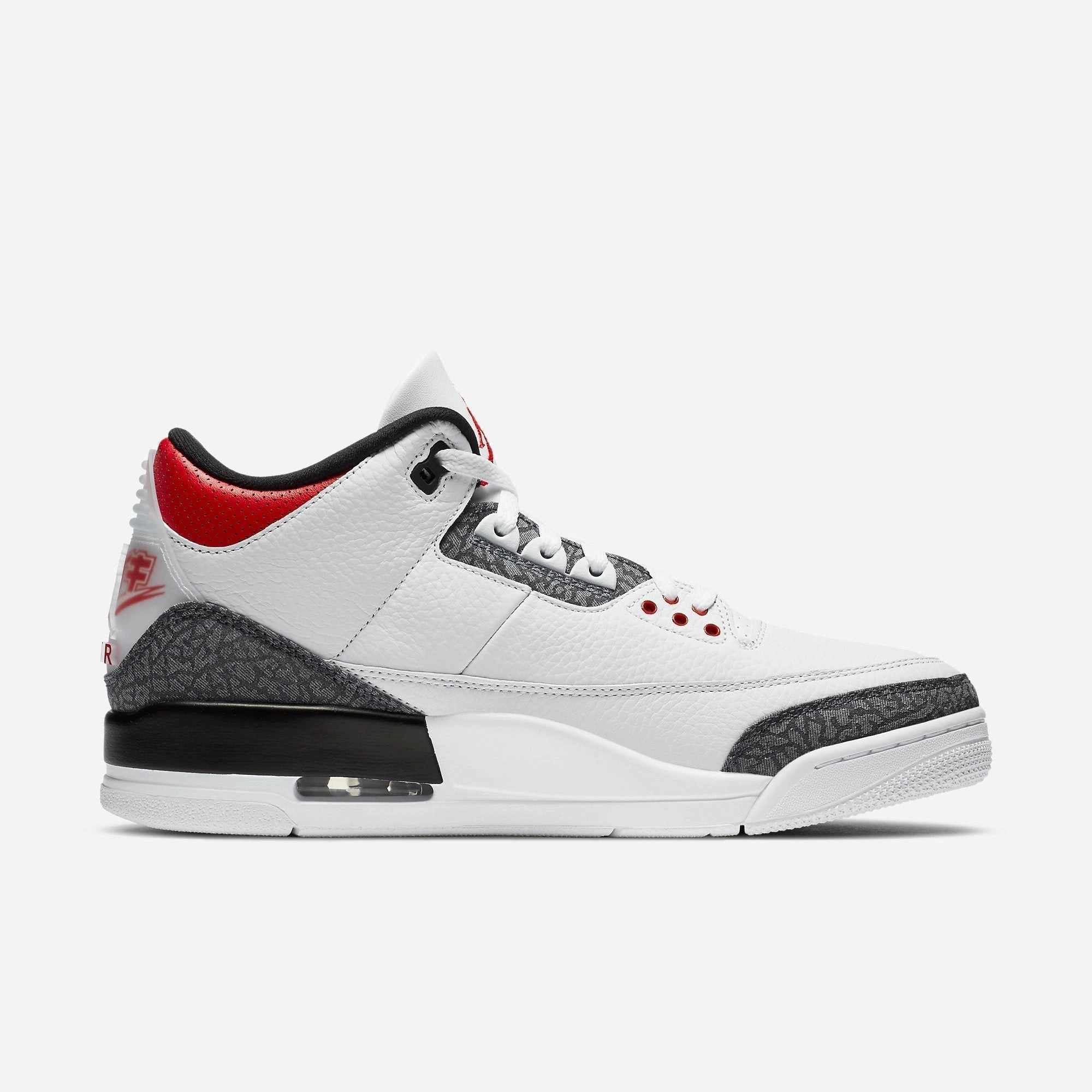 (Men's) Air Jordan 3 Retro SE-T 'Japan Denim Fire Red' (2020) CZ6433-100 Air Jordan 3 Retro Throwback Sneakers