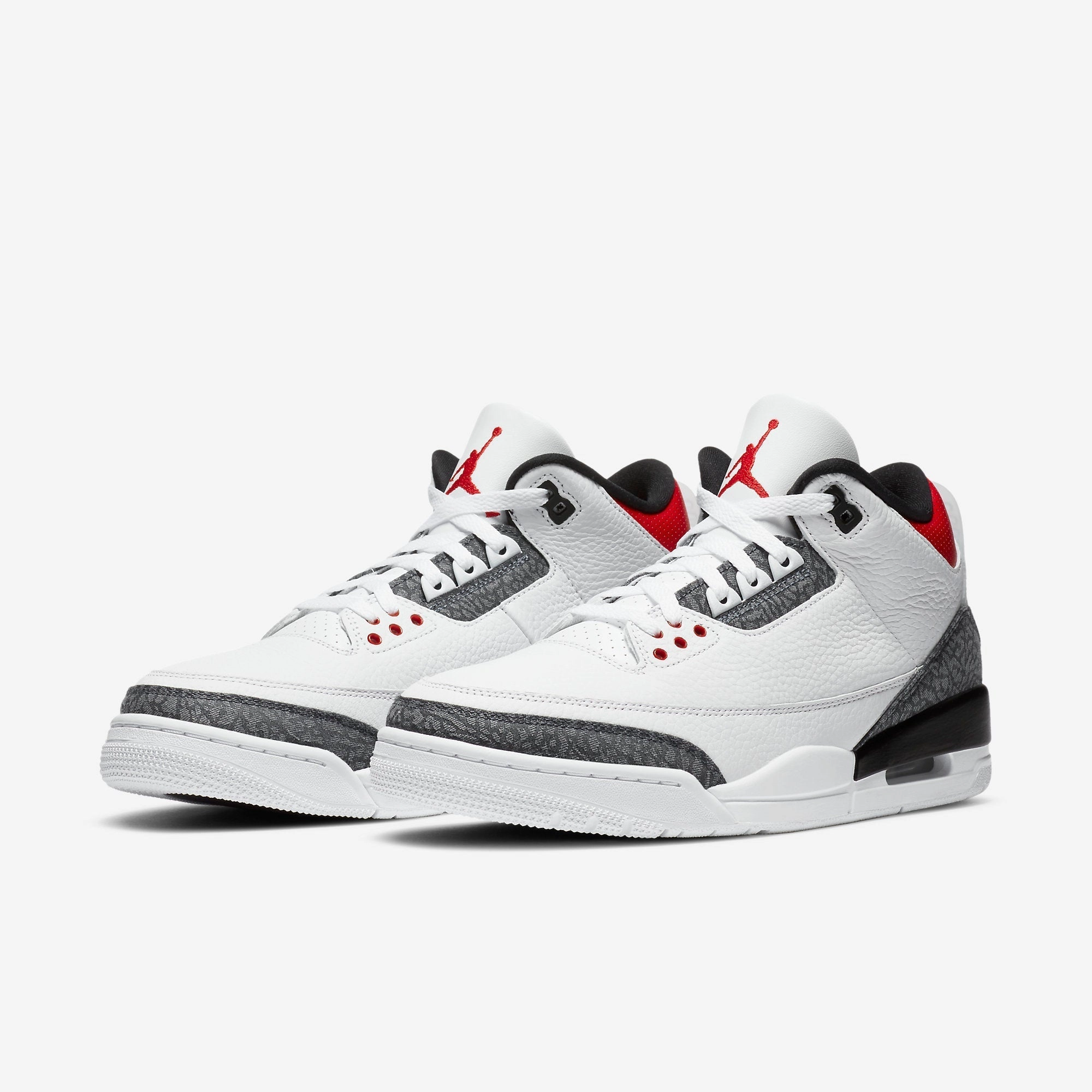(Men's) Air Jordan 3 Retro SE-T 'Japan Denim Fire Red' (2020) CZ6433-100 Air Jordan 3 Retro Throwback Sneakers