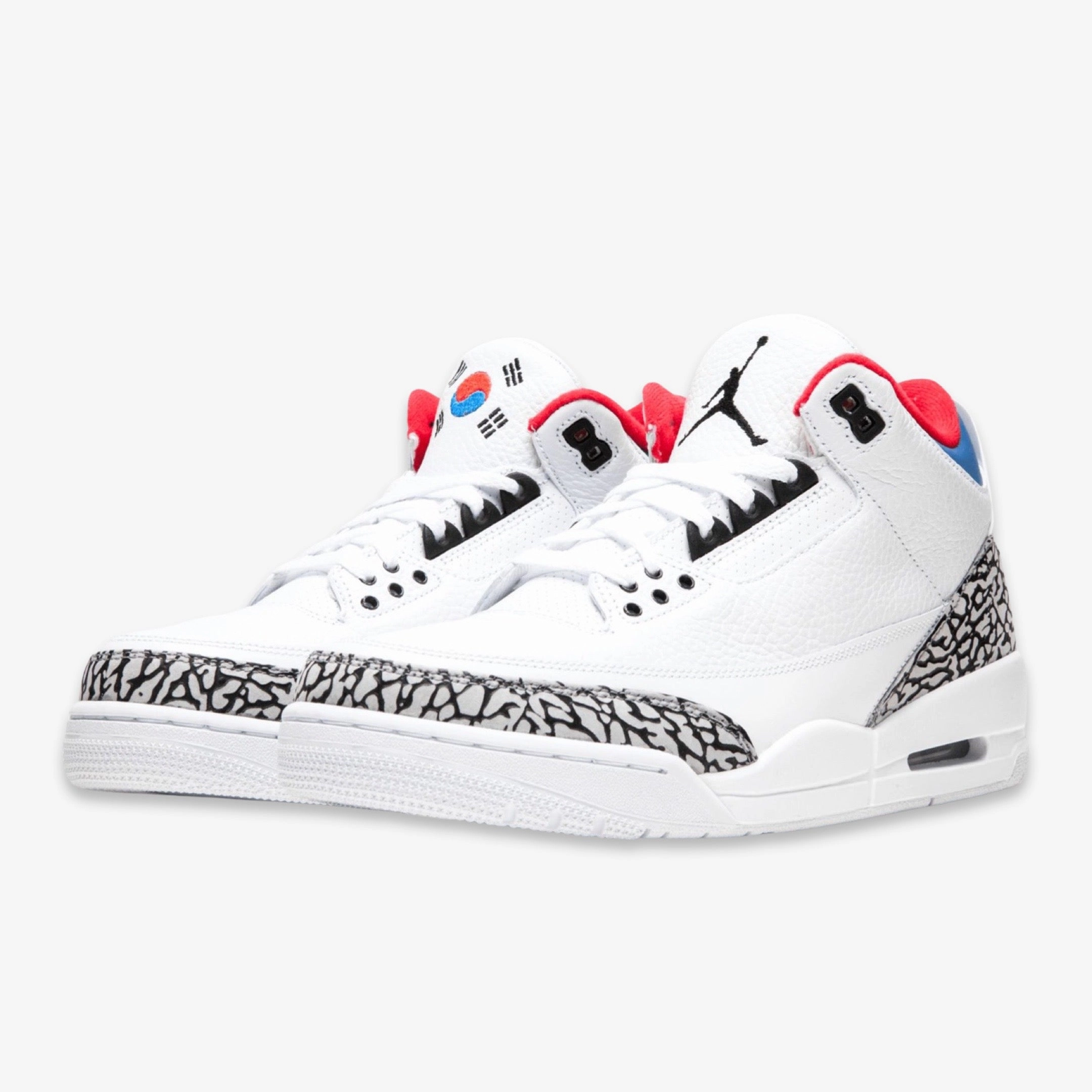 (Men's) Air Jordan 3 Retro SK NRG 'Seoul South Korea' (2018) AV8370-100 Air Jordan 3 Retro Throwback Sneakers