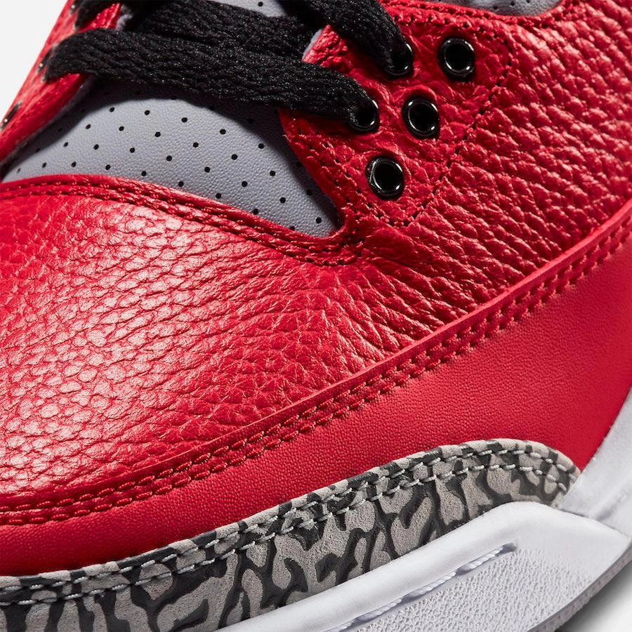(Men's) Air Jordan 3 Retro Unite 'Red Cement' (Nike CHI) (2020) CU2277-600 (2020) CU2277-600 Air Jordan 3 Retro Throwback Sneakers