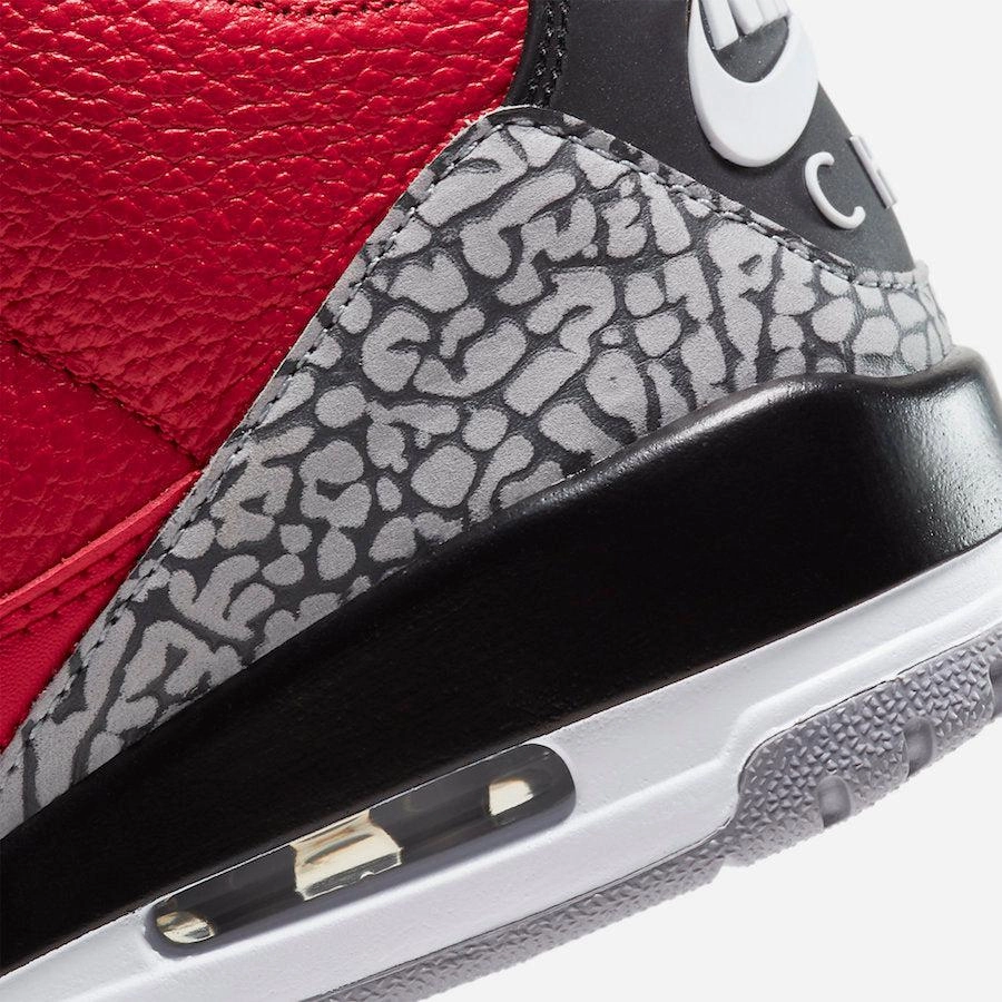 (Men's) Air Jordan 3 Retro Unite 'Red Cement' (Nike CHI) (2020) CU2277-600 (2020) CU2277-600 Air Jordan 3 Retro Throwback Sneakers