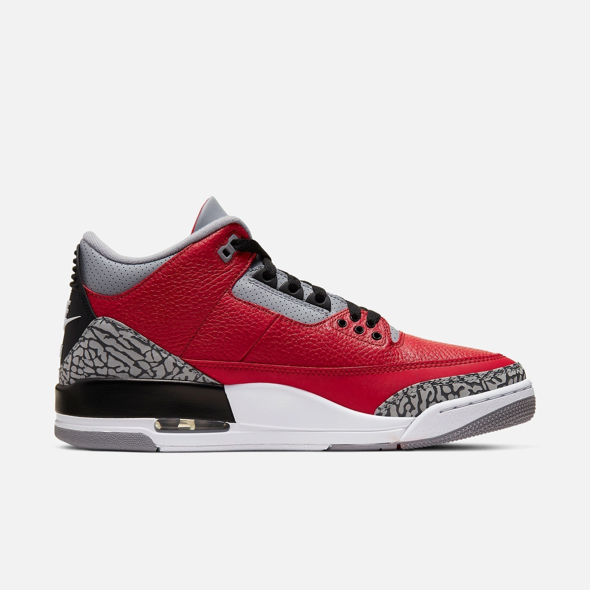 (Men's) Air Jordan 3 Retro Unite 'Red Cement' (Nike CHI) (2020) CU2277-600 (2020) CU2277-600 Air Jordan 3 Retro Throwback Sneakers