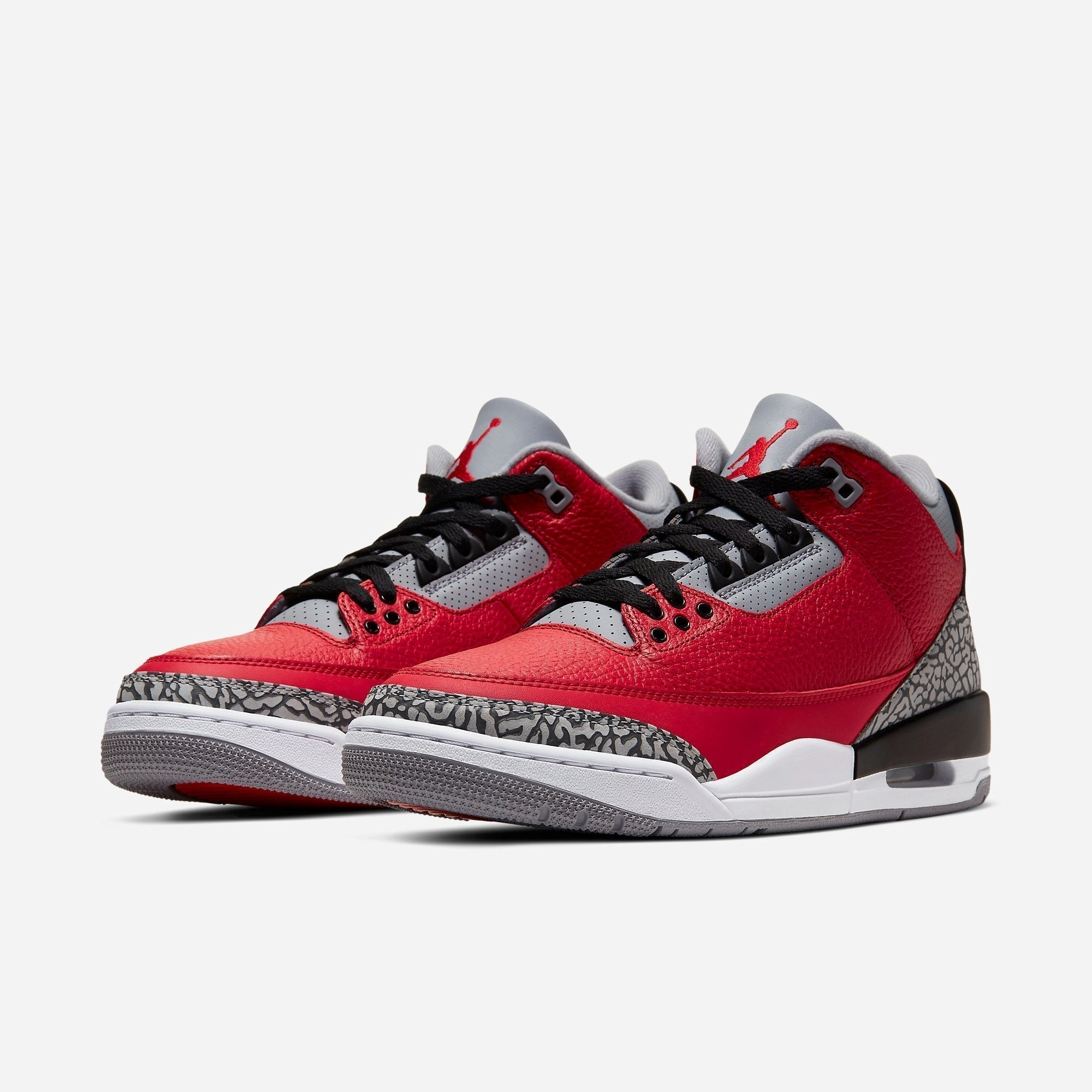 (Men's) Air Jordan 3 Retro Unite 'Red Cement' (Nike CHI) (2020) CU2277-600 (2020) CU2277-600 Air Jordan 3 Retro Throwback Sneakers