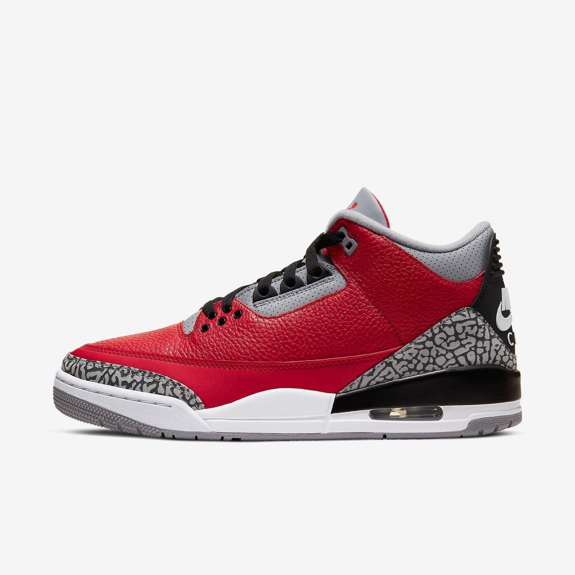 (Men's) Air Jordan 3 Retro Unite 'Red Cement' (Nike CHI) (2020) CU2277-600 (2020) CU2277-600 Air Jordan 3 retro sneakers with throwback vibe