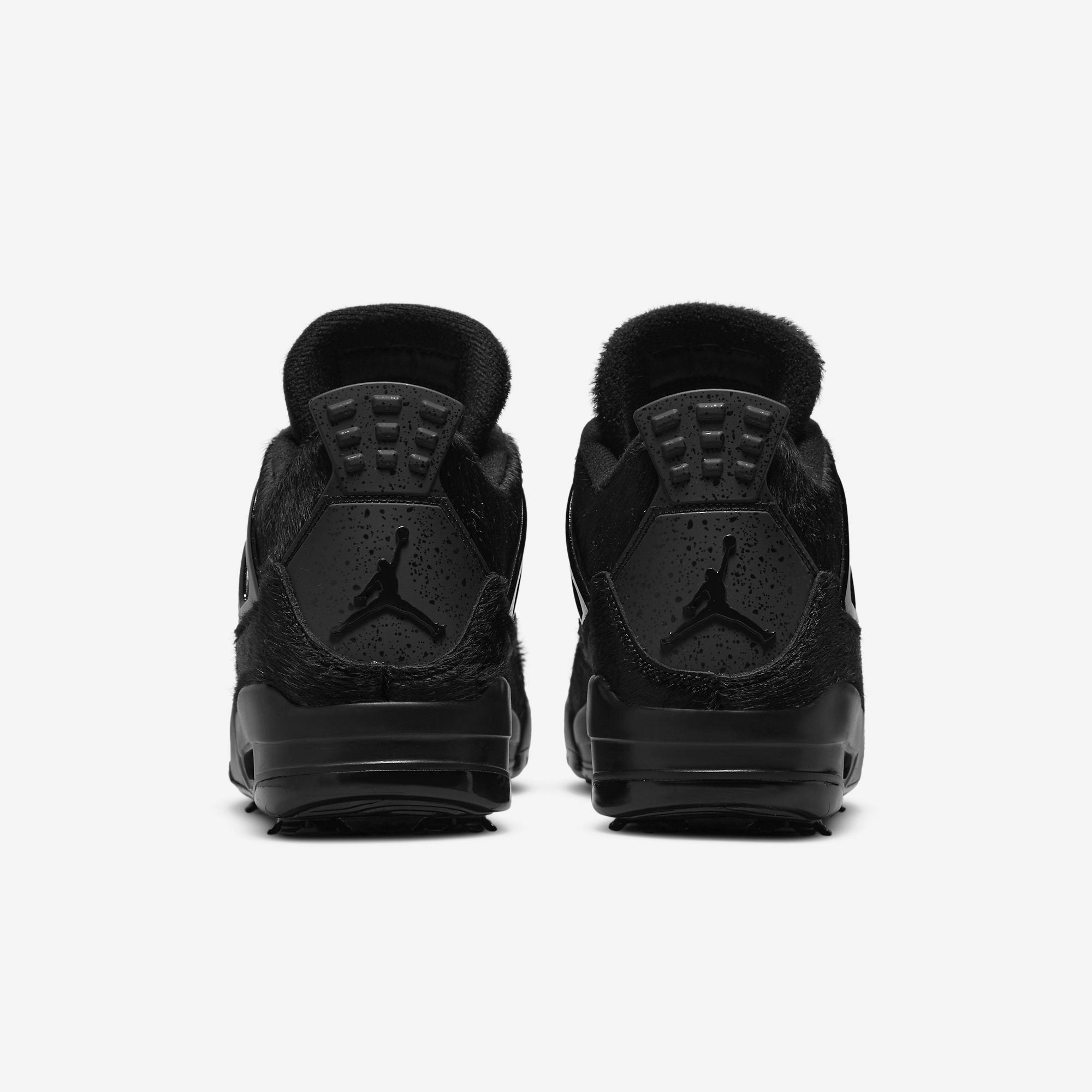 (Men's) Air Jordan 4 Golf 'Black Cat Pony Hair' (2021) CU9981-001 Air Jordan 4 Visible Air Unit Sneakers