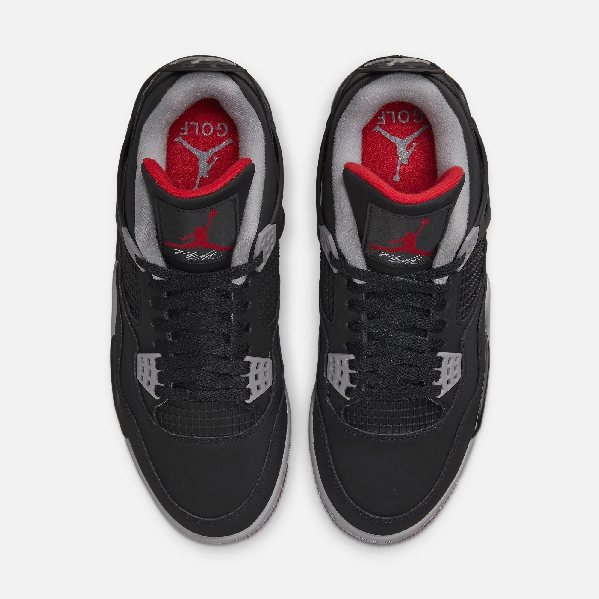 (Men's) Air Jordan 4 Golf 'Bred' (2021) CU9981-002 Air Jordan 4 Visible Air Unit Sneakers