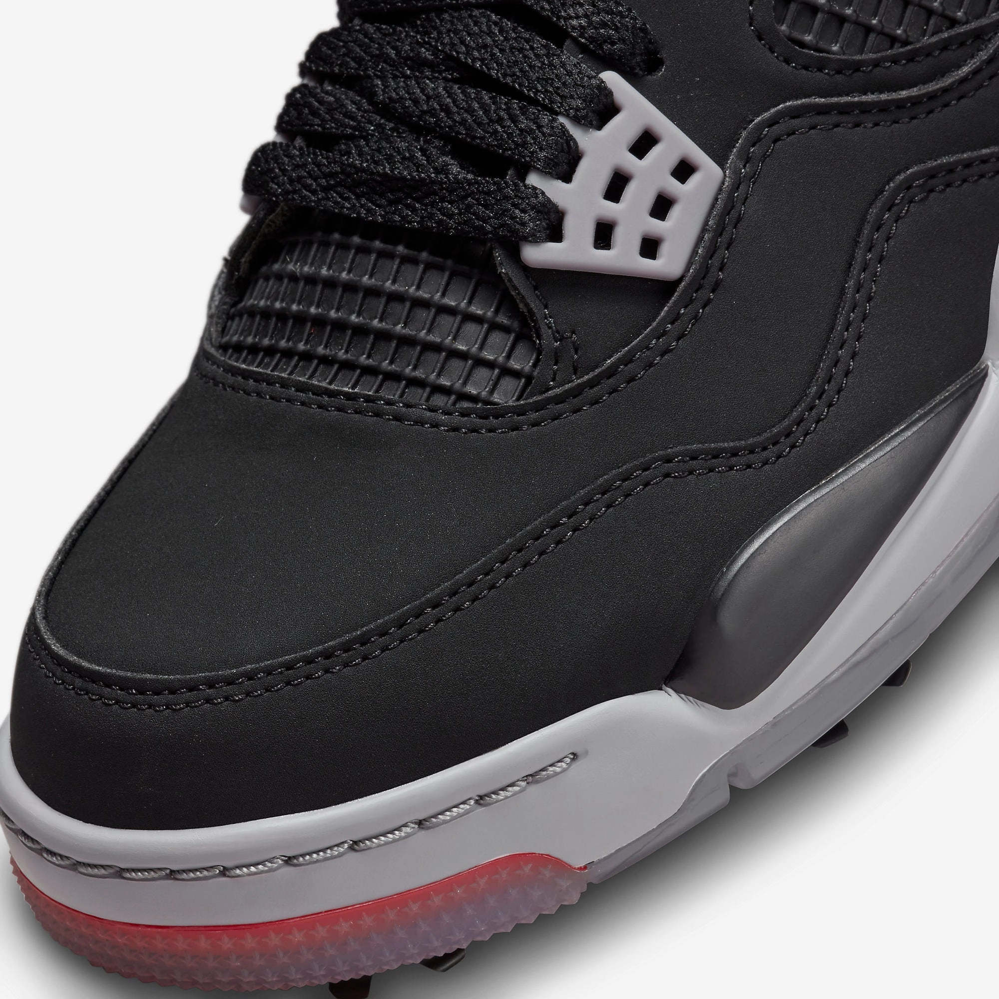 (Men's) Air Jordan 4 Golf 'Bred' (2021) CU9981-002 Air Jordan 4 Visible Air Unit Sneakers