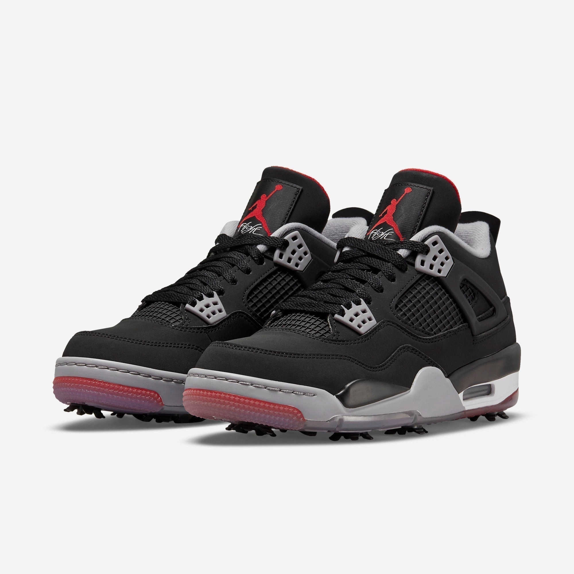 (Men's) Air Jordan 4 Golf 'Bred' (2021) CU9981-002 Air Jordan 4 Visible Air Unit Sneakers