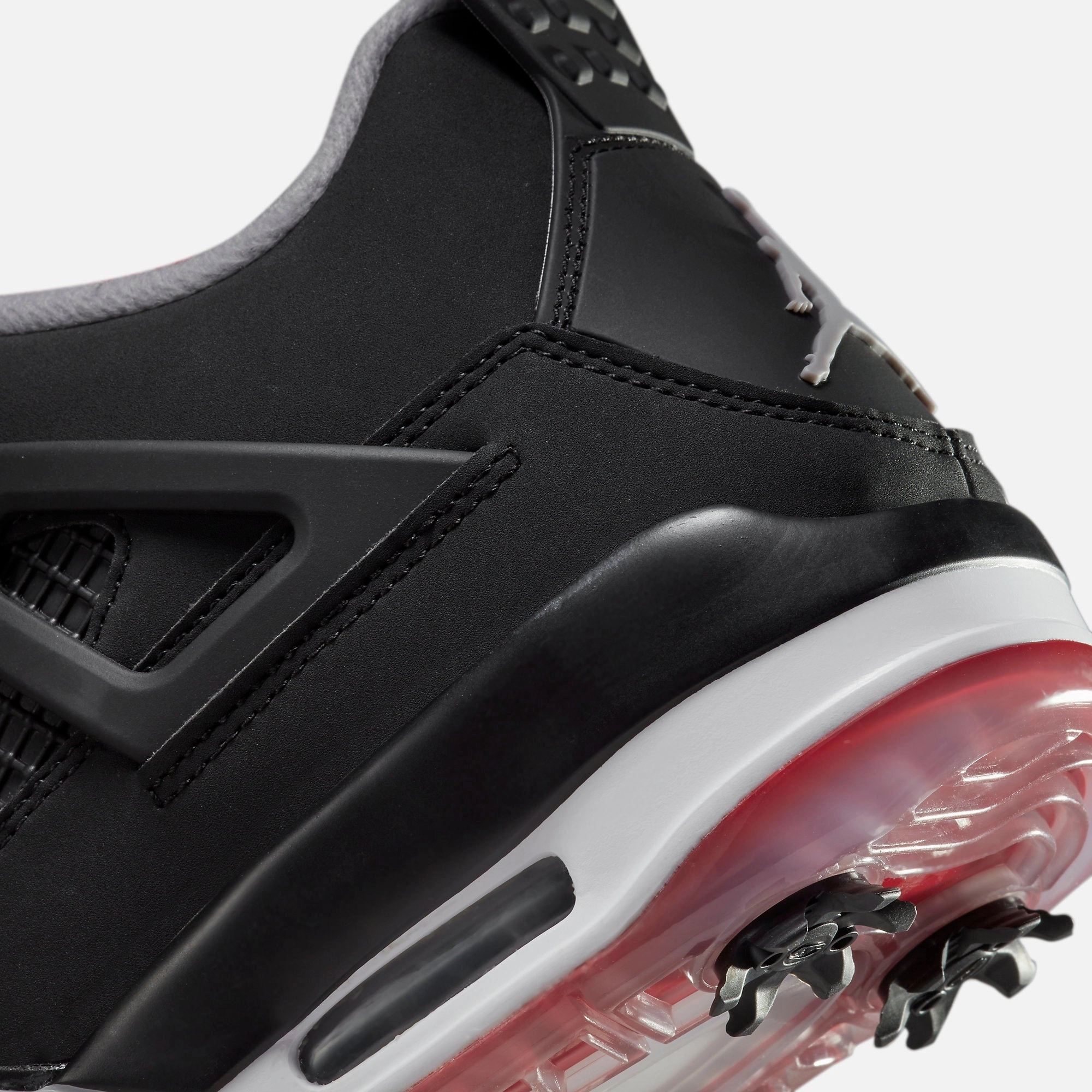 (Men's) Air Jordan 4 Golf 'Bred' (2021) CU9981-002 Air Jordan 4 Visible Air Unit Sneakers