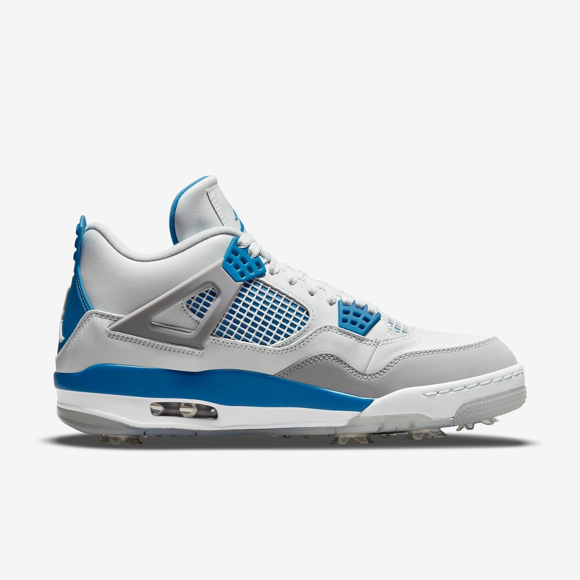 (Men's) Air Jordan 4 Golf 'Military Blue' (2021) CU9981-101 Air Jordan 4 Visible Air Unit Sneakers