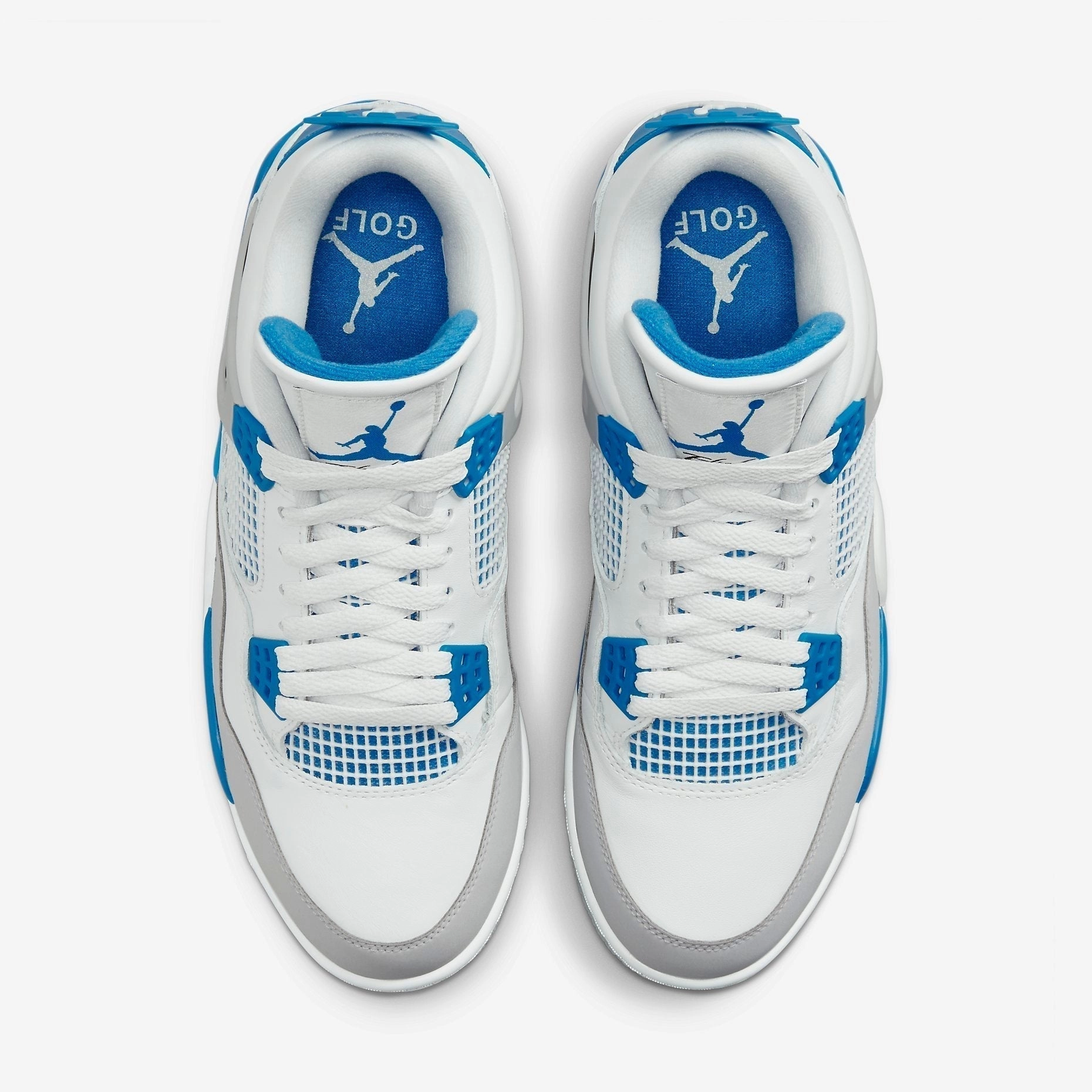 (Men's) Air Jordan 4 Golf 'Military Blue' (2021) CU9981-101 Air Jordan 4 Visible Air Unit Sneakers