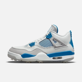 (Men's) Air Jordan 4 Golf 'Military Blue' (2021) CU9981-101 Air Jordan 4 sneakers with visible air unit