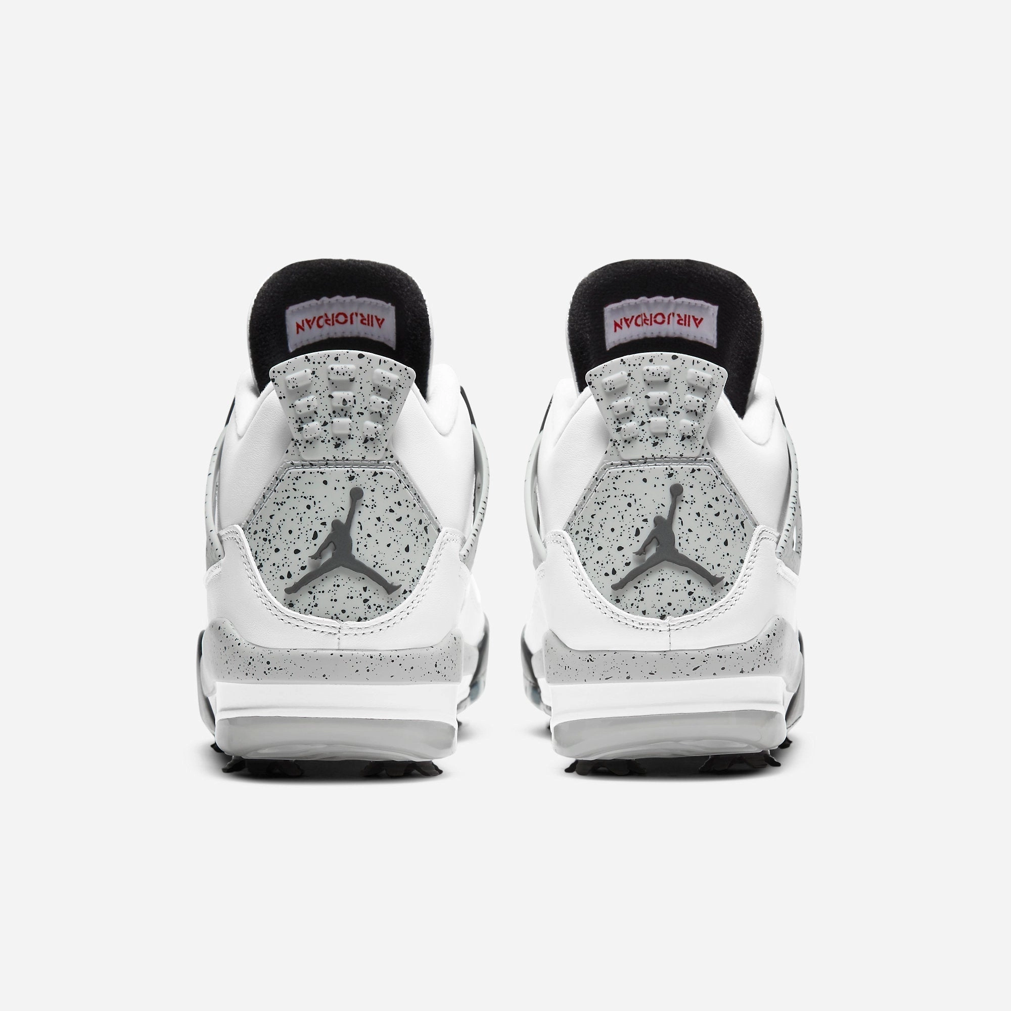 (Men's) Air Jordan 4 Golf 'White Cement' (2021) CU9981-100 Air Jordan 4 Visible Air Unit Sneakers