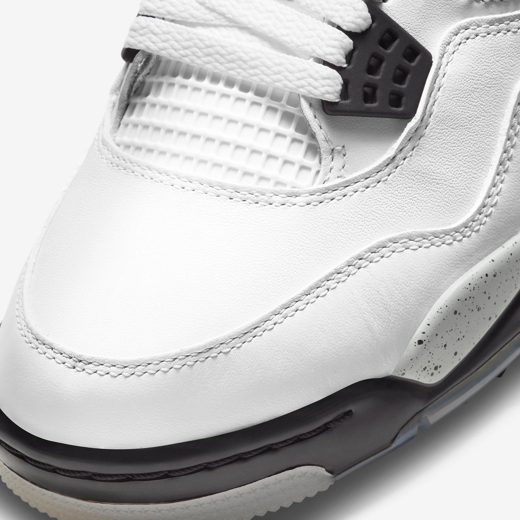 (Men's) Air Jordan 4 Golf 'White Cement' (2021) CU9981-100 Air Jordan 4 Visible Air Unit Sneakers