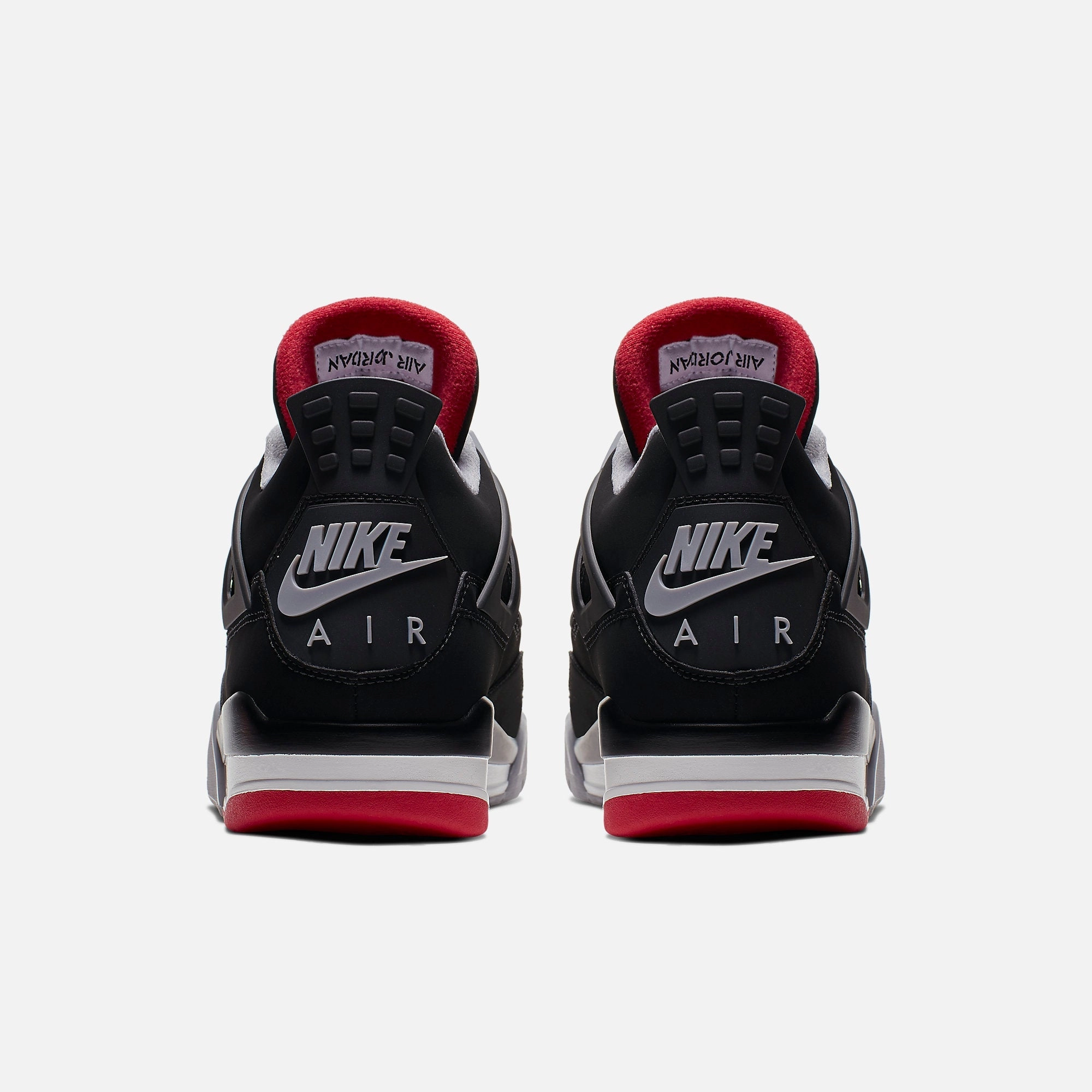 (Men's) Air Jordan 4 Retro 'Bred' (2019) 308497-060 Air Jordan 4 Visible Air Unit Sneakers