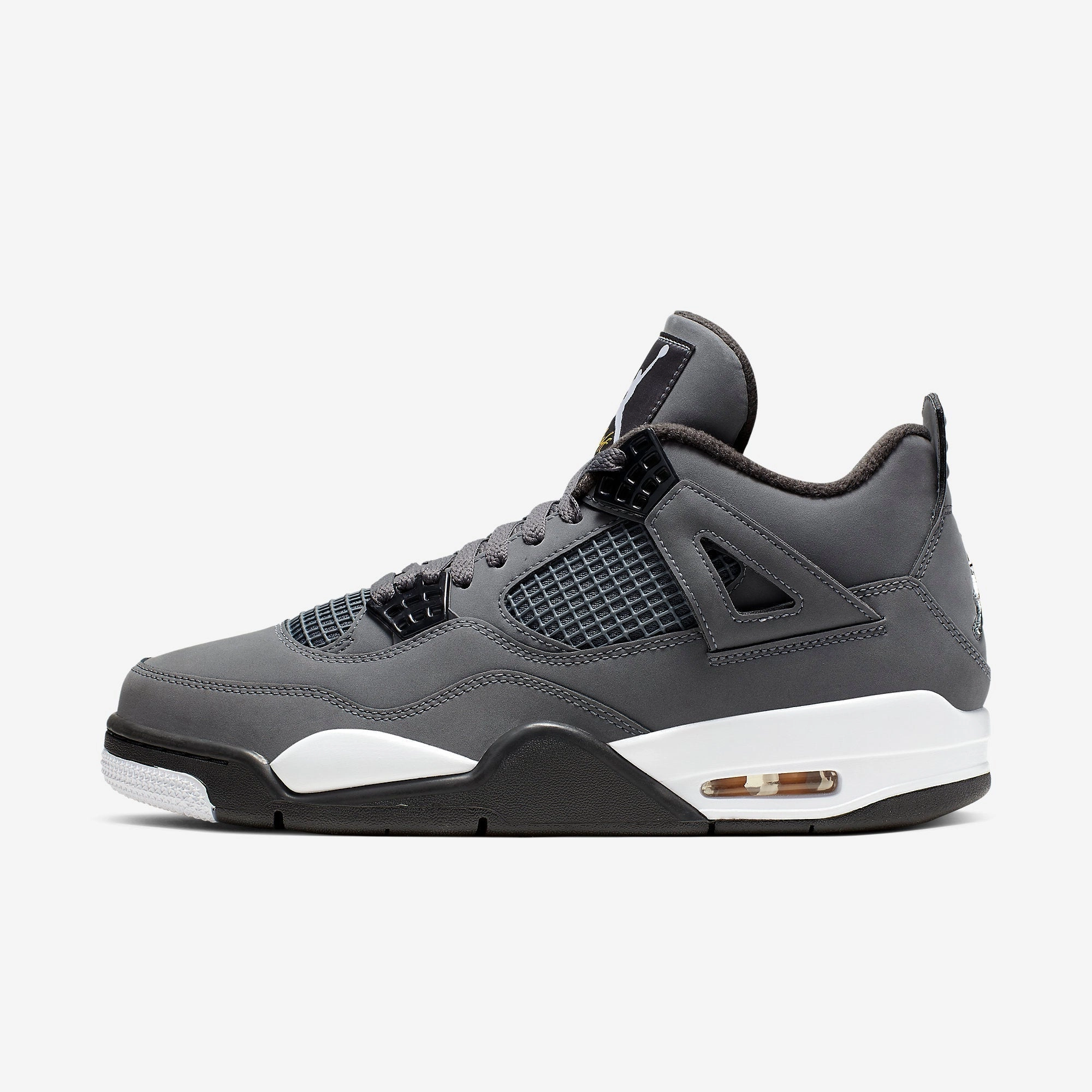 (Men's) Air Jordan 4 Retro 'Cool Grey' (2019) 308497-007 Air Jordan 4 sneakers with visible air unit