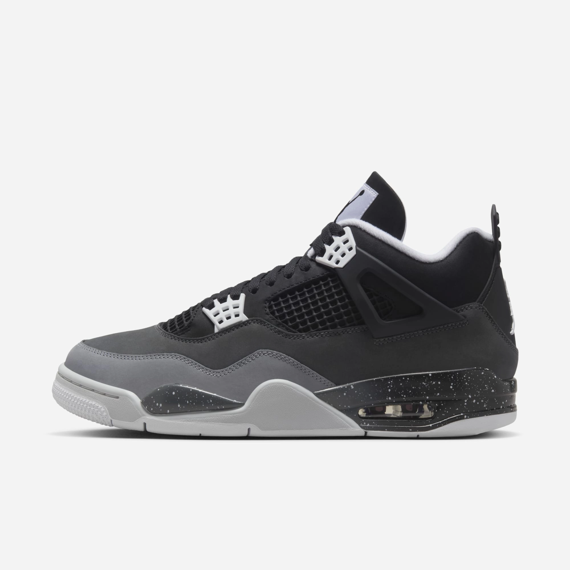 (Men's) Air Jordan 4 Retro 'Fear' (2024) FQ8138-002 Air Jordan 4 sneakers with visible air unit