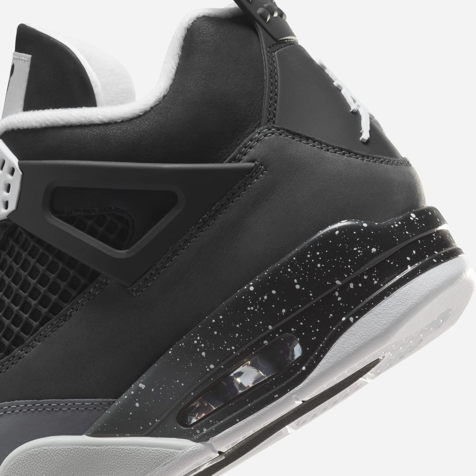 (Men's) Air Jordan 4 Retro 'Fear' (2024) FQ8138-002 Air Jordan 4 Visible Air Unit Sneakers