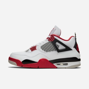 (Men's) Air Jordan 4 Retro 'Fire Red' (2020) DC7770-160 Air Jordan 4 sneakers with visible air unit
