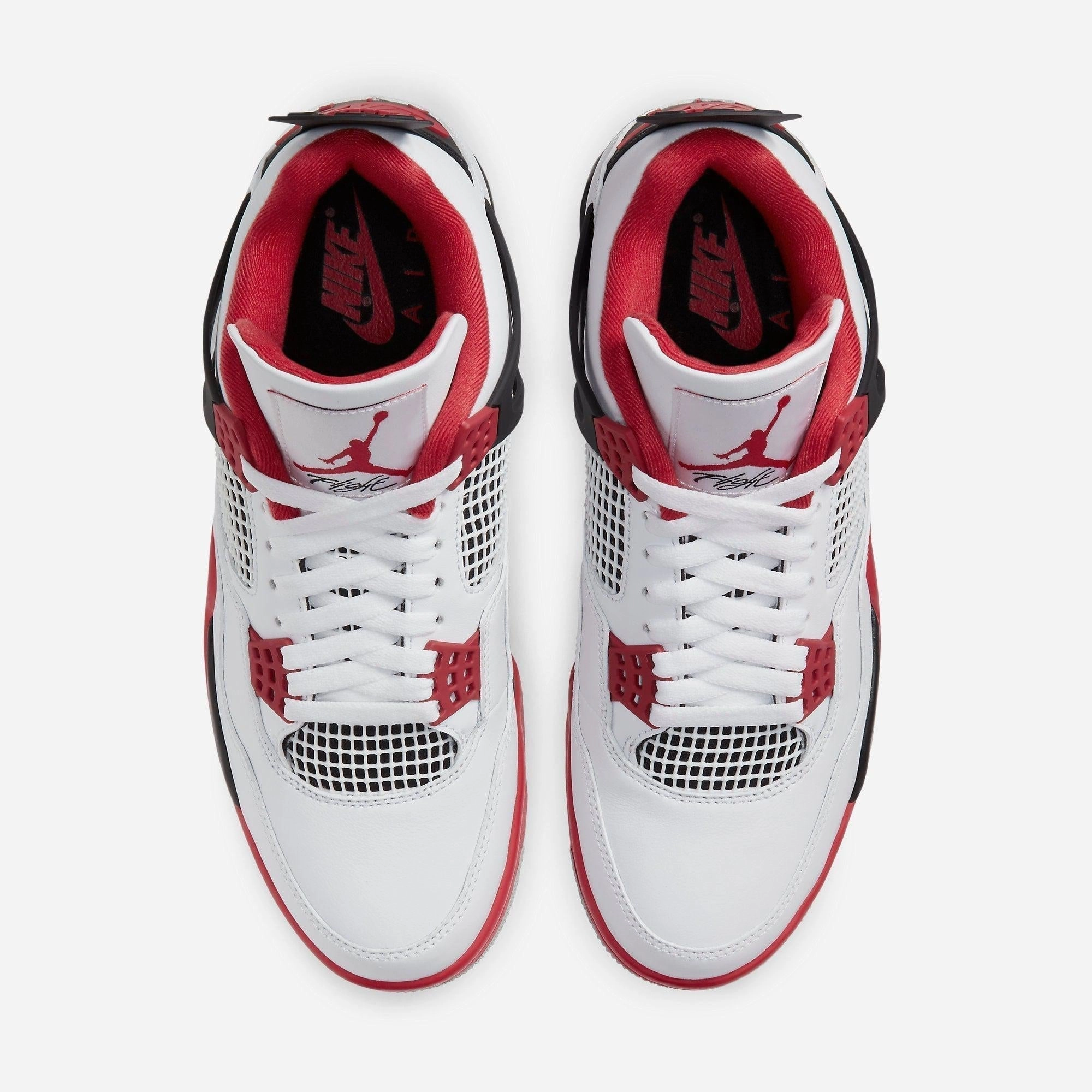 (Men's) Air Jordan 4 Retro 'Fire Red' (2020) DC7770-160 Air Jordan 4 Visible Air Unit Sneakers