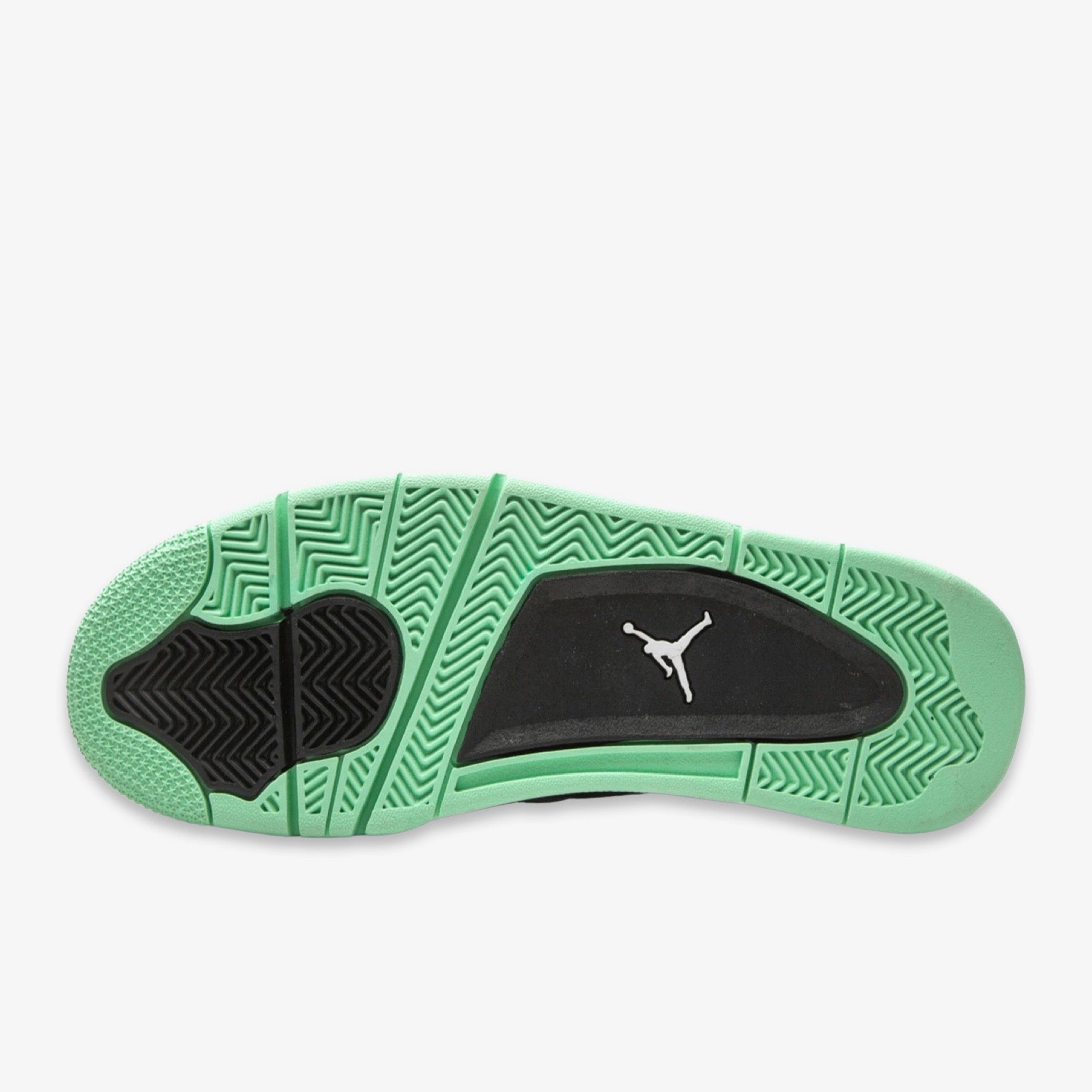 (Men's) Air Jordan 4 Retro 'Green Glow' (2013) 308497-033 Air Jordan 4 Visible Air Unit Sneakers