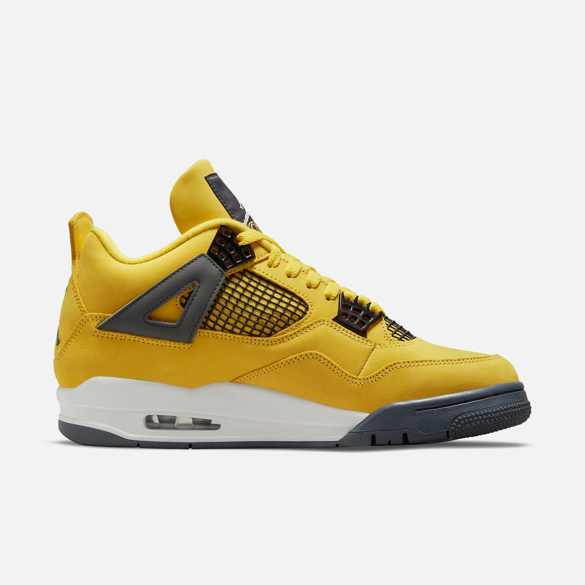 (Men's) Air Jordan 4 Retro 'Lightning' (2021) CT8527-700 Air Jordan 4 Visible Air Unit Sneakers