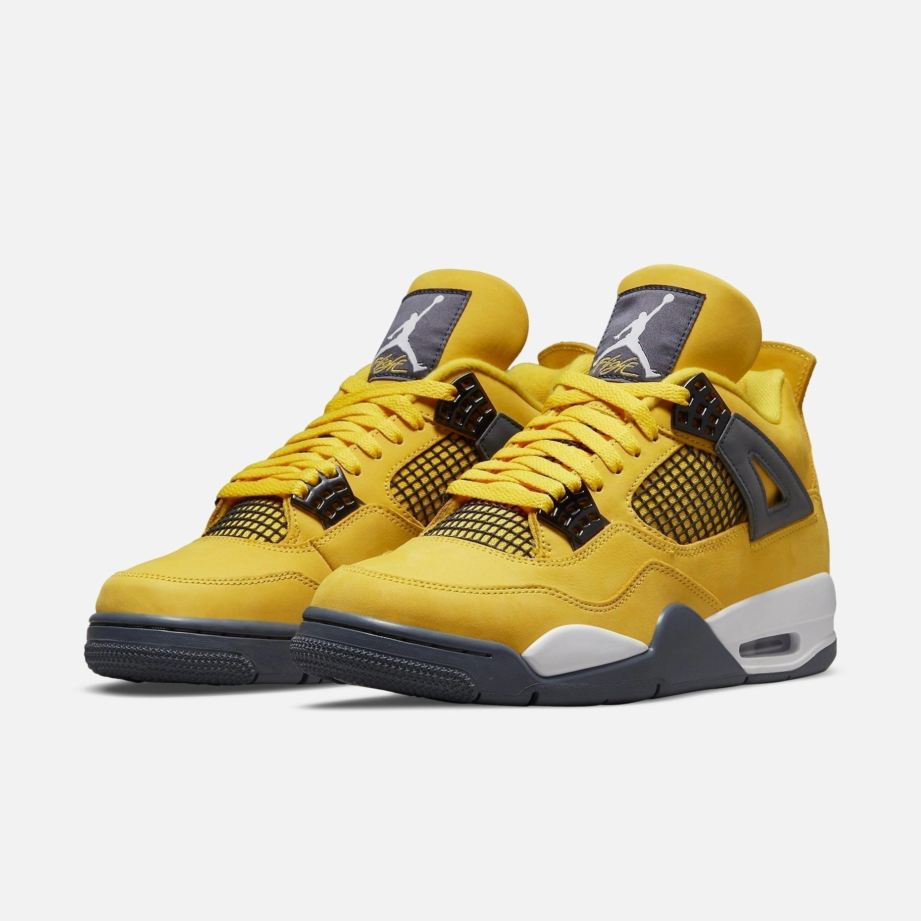 (Men's) Air Jordan 4 Retro 'Lightning' (2021) CT8527-700 Air Jordan 4 Visible Air Unit Sneakers