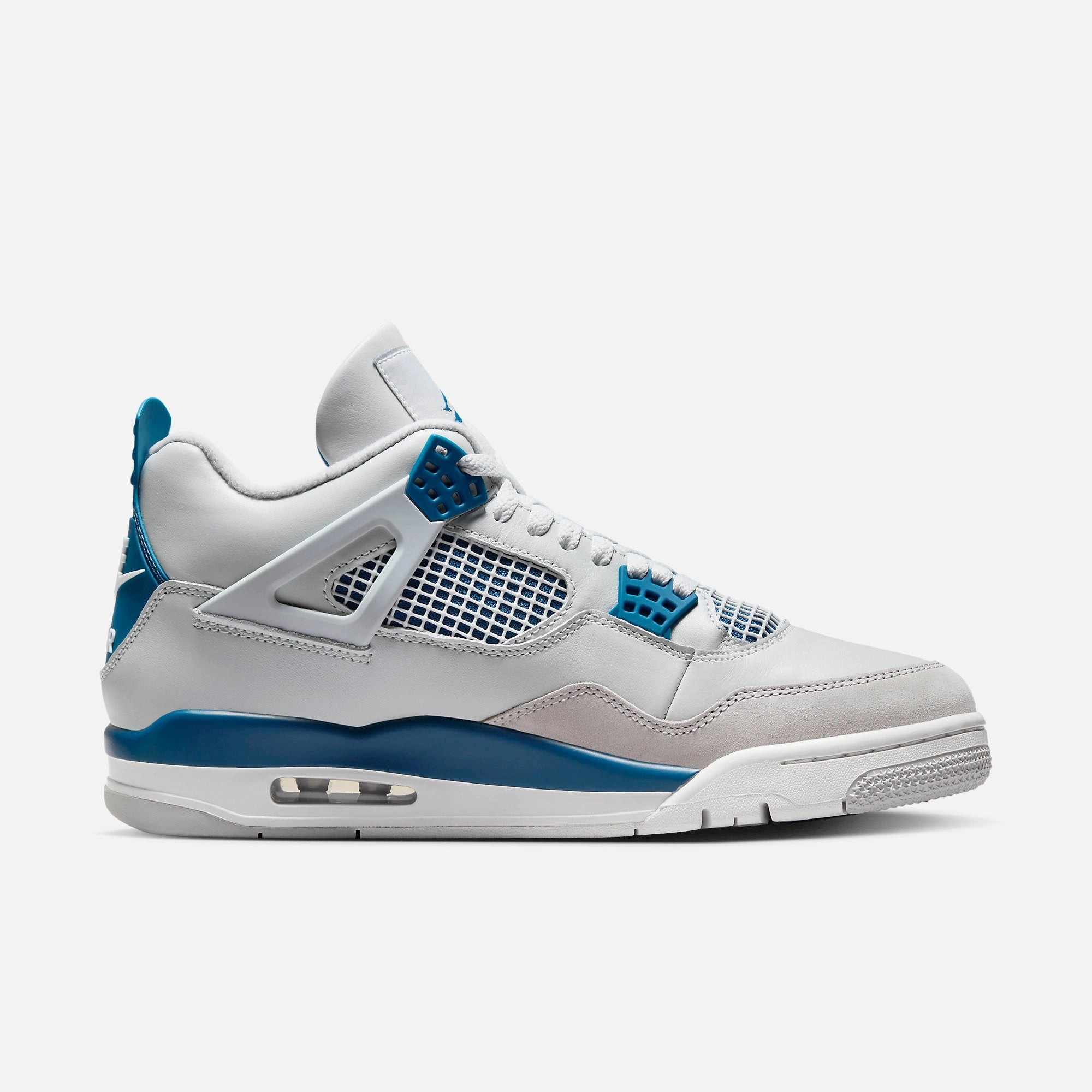 (Men's) Air Jordan 4 Retro 'Military Blue / Industrial Blue' (2024) FV5029-141 Air Jordan 4 Visible Air Unit Sneakers