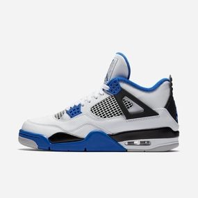 (Men's) Air Jordan 4 Retro 'Motorsports' (2017) 308497-117 Air Jordan 4 sneakers with visible air unit