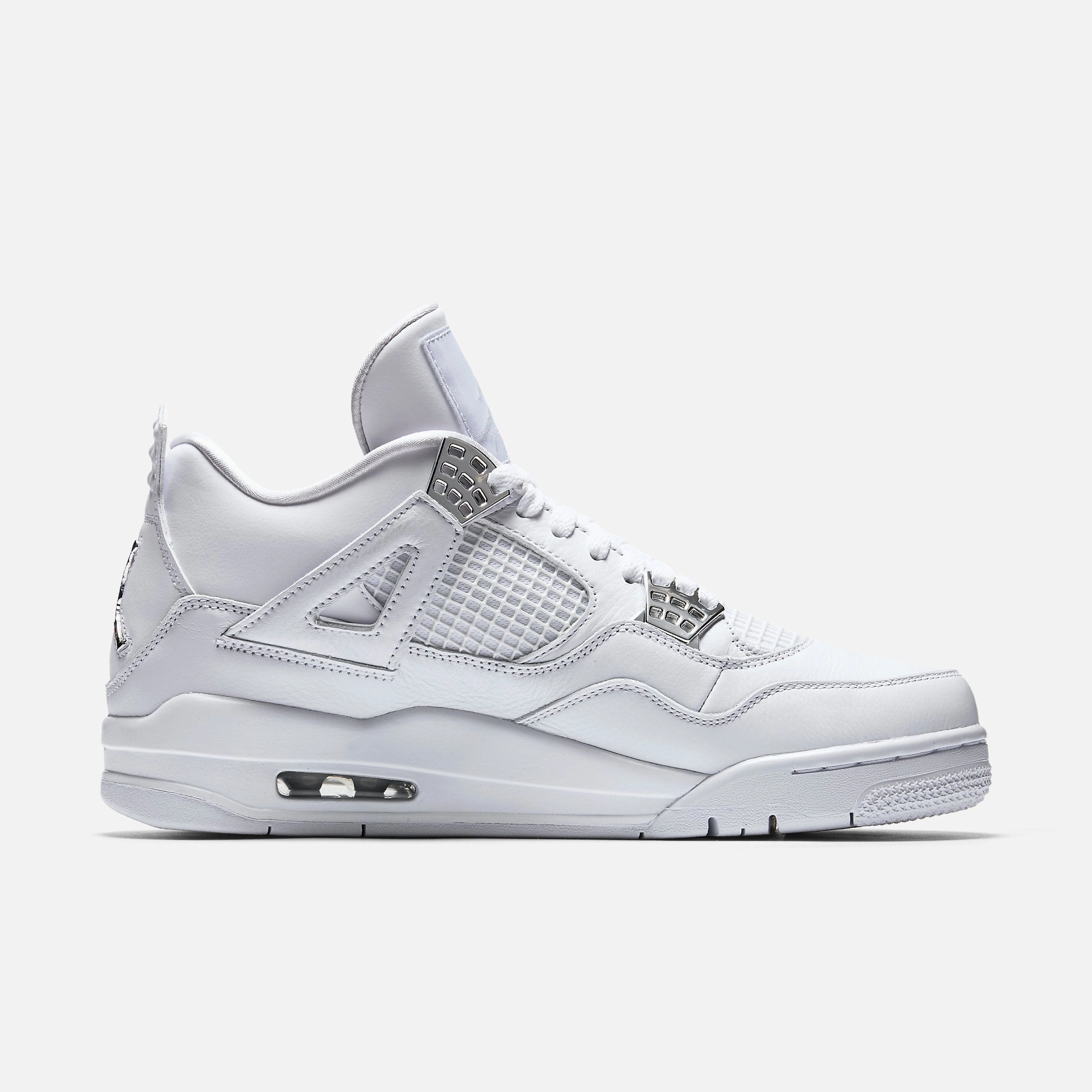(Men's) Air Jordan 4 Retro 'Pure Money' (2017) 308497-100 Air Jordan 4 Visible Air Unit Sneakers