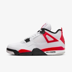 (Men's) Air Jordan 4 Retro 'Red Cement' (2023) DH6927-161 Air Jordan 4 sneakers with visible air unit