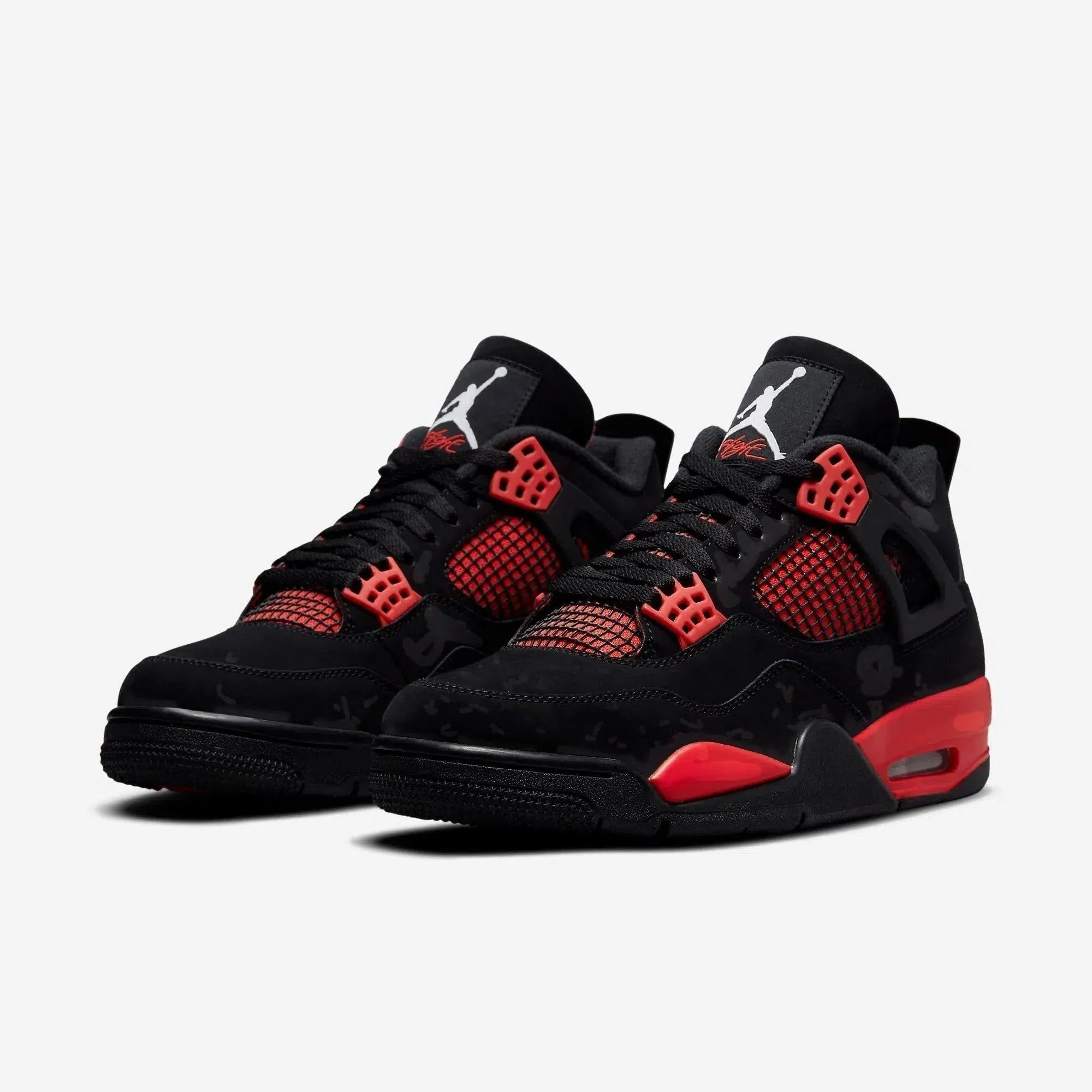 (Men's) Air Jordan 4 Retro 'Red Thunder' (2022) CT8527-016 Air Jordan 4 Visible Air Unit Sneakers