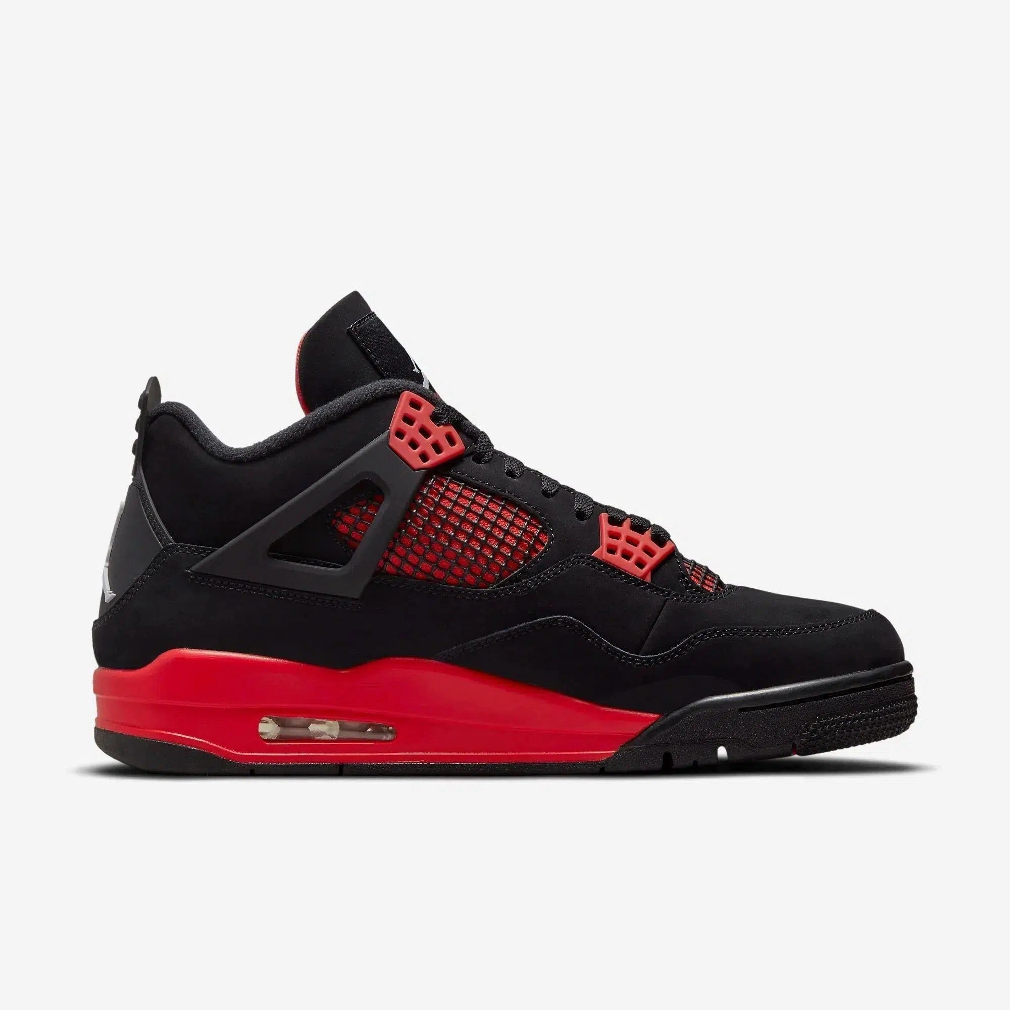 (Men's) Air Jordan 4 Retro 'Red Thunder' (2022) CT8527-016 Air Jordan 4 Visible Air Unit Sneakers