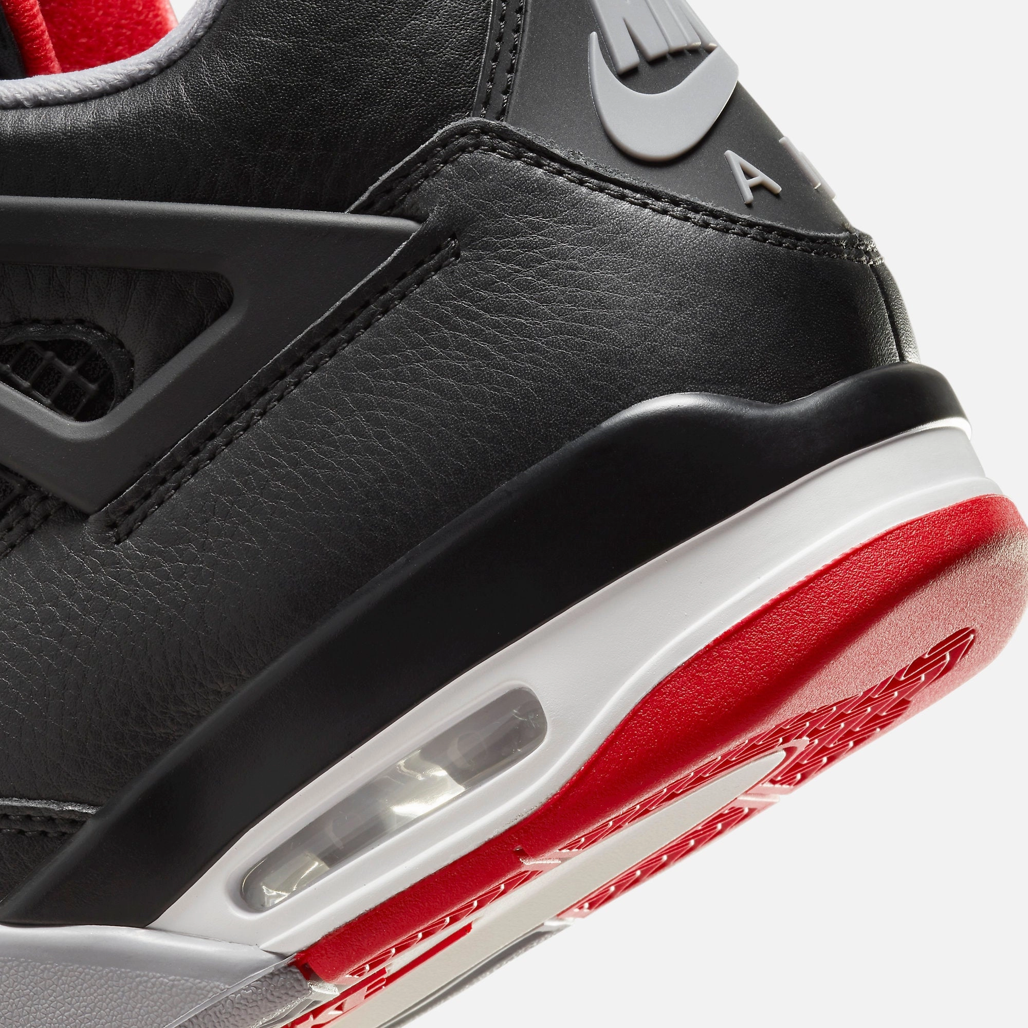 (Men's) Air Jordan 4 Retro 'Reimagined Bred' (2024) FV5029-006 Air Jordan 4 Visible Air Unit Sneakers