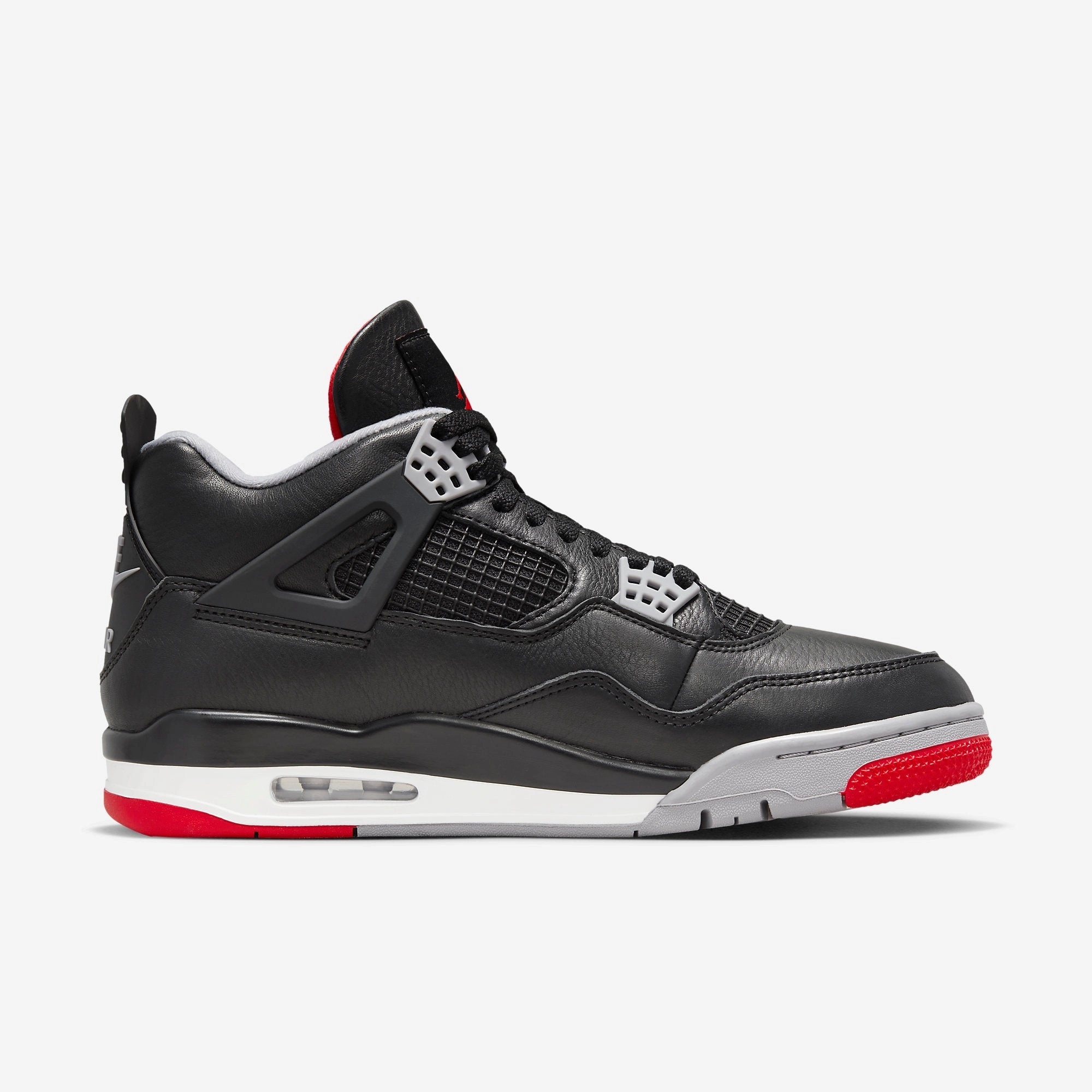 (Men's) Air Jordan 4 Retro 'Reimagined Bred' (2024) FV5029-006 Air Jordan 4 Visible Air Unit Sneakers