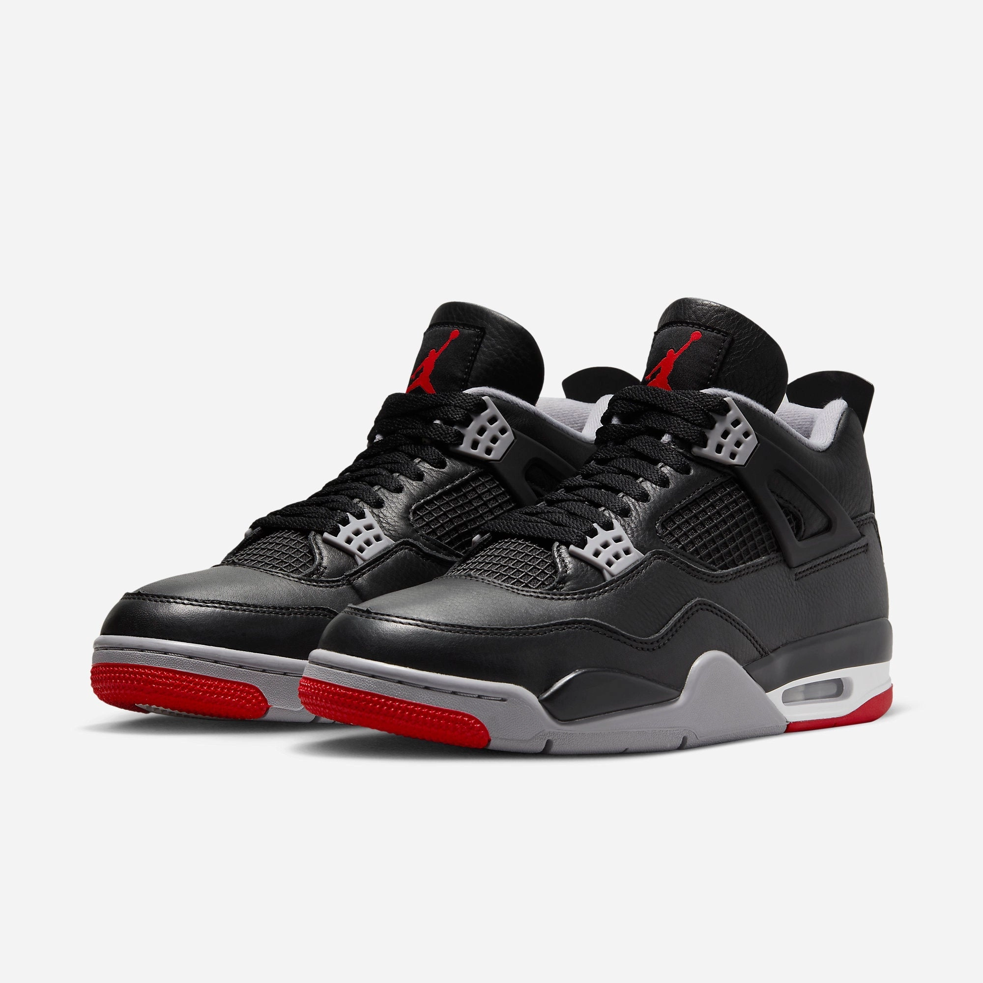 (Men's) Air Jordan 4 Retro 'Reimagined Bred' (2024) FV5029-006 Air Jordan 4 Visible Air Unit Sneakers