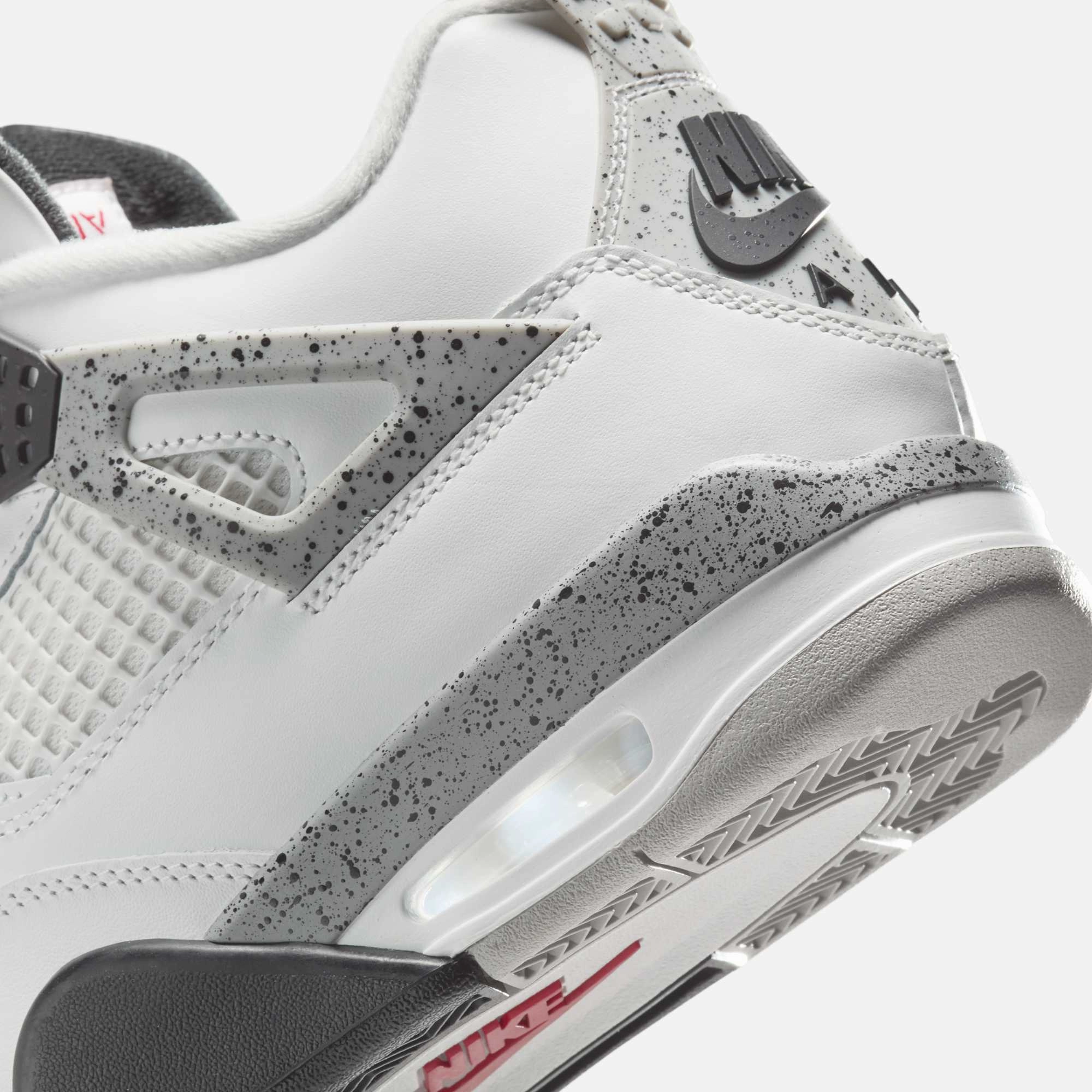 (Men's) Air Jordan 4 Retro 'Reimagined White Cement' (2025) FV5029-100 Air Jordan 4 Visible Air Unit Sneakers