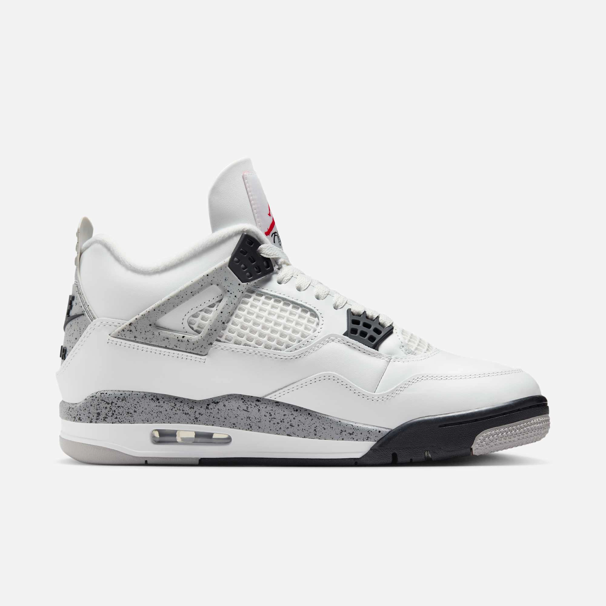 (Men's) Air Jordan 4 Retro 'Reimagined White Cement' (2025) FV5029-100 Air Jordan 4 Visible Air Unit Sneakers