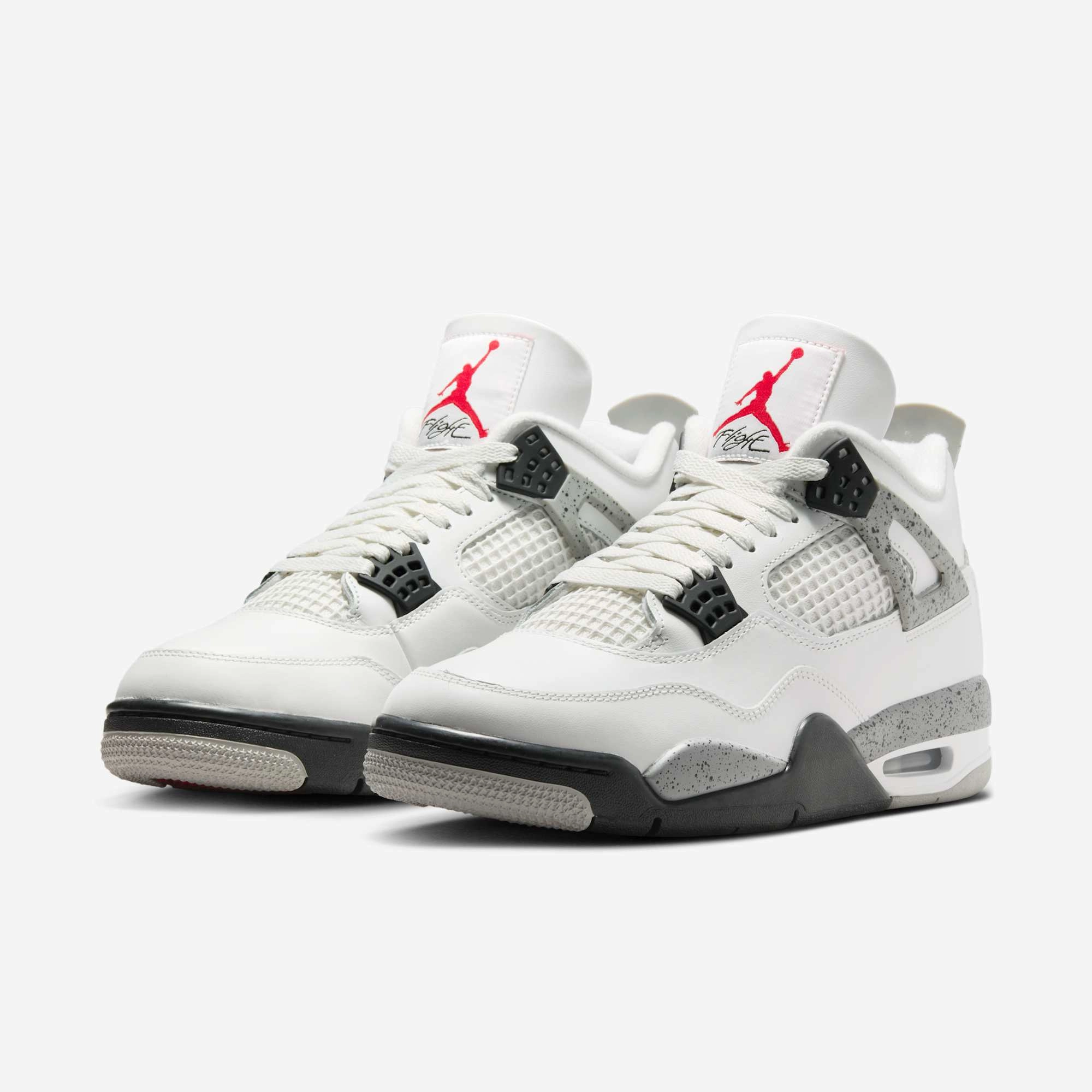 (Men's) Air Jordan 4 Retro 'Reimagined White Cement' (2025) FV5029-100 Air Jordan 4 Visible Air Unit Sneakers