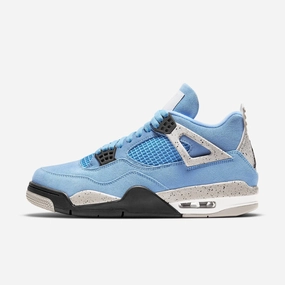 (Men's) Air Jordan 4 Retro 'UNC University Blue' (2021) CT8527-400 Air Jordan 4 sneakers with visible air unit