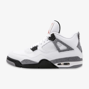 (Men's) Air Jordan 4 Retro 'White Cement' (2012) 308497-103 Air Jordan 4 sneakers with visible air unit