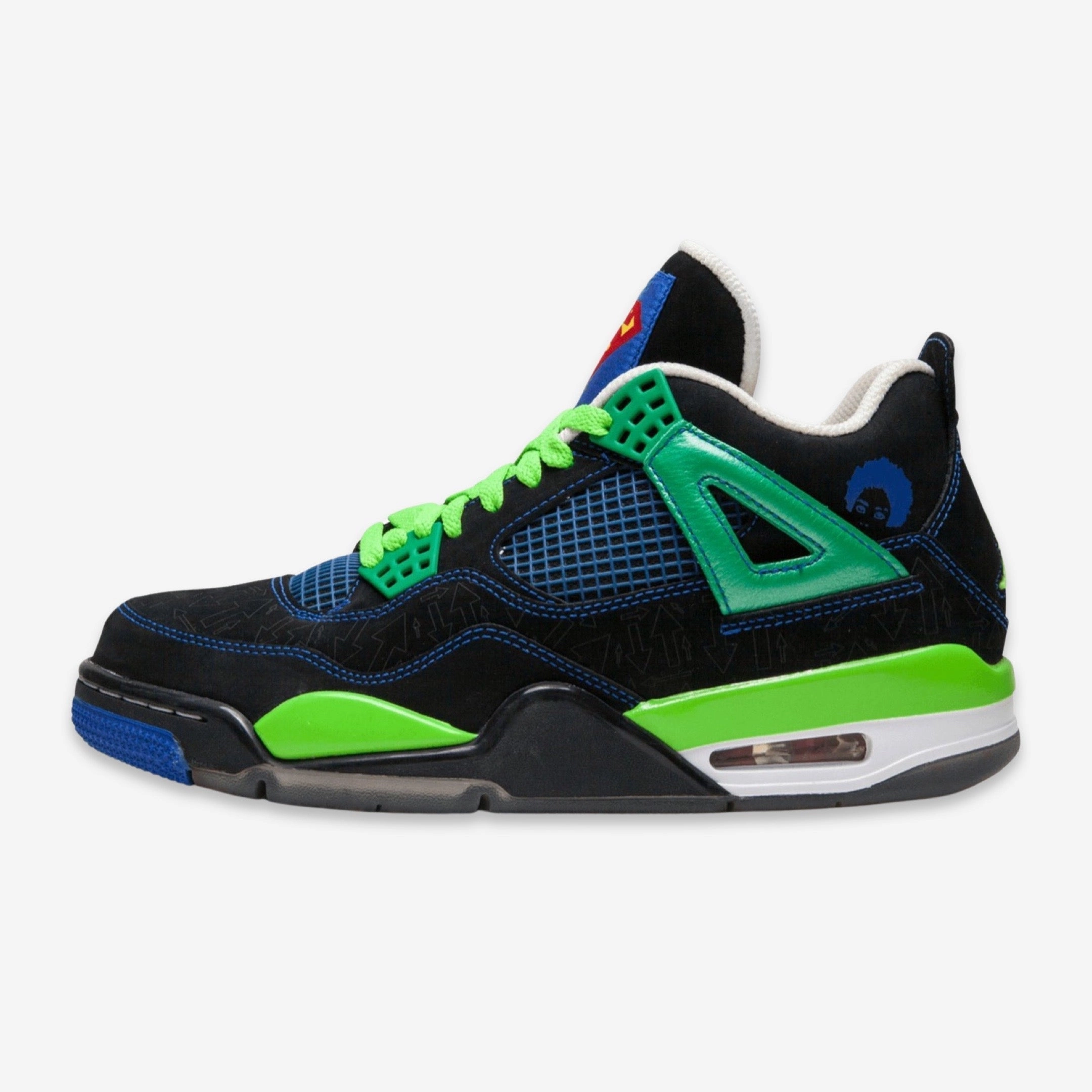 (Men's) Air Jordan 4 Retro DB x Isaiah Scott 'Doernbecher' (2011) 308497-015 Air Jordan 4 sneakers with visible air unit