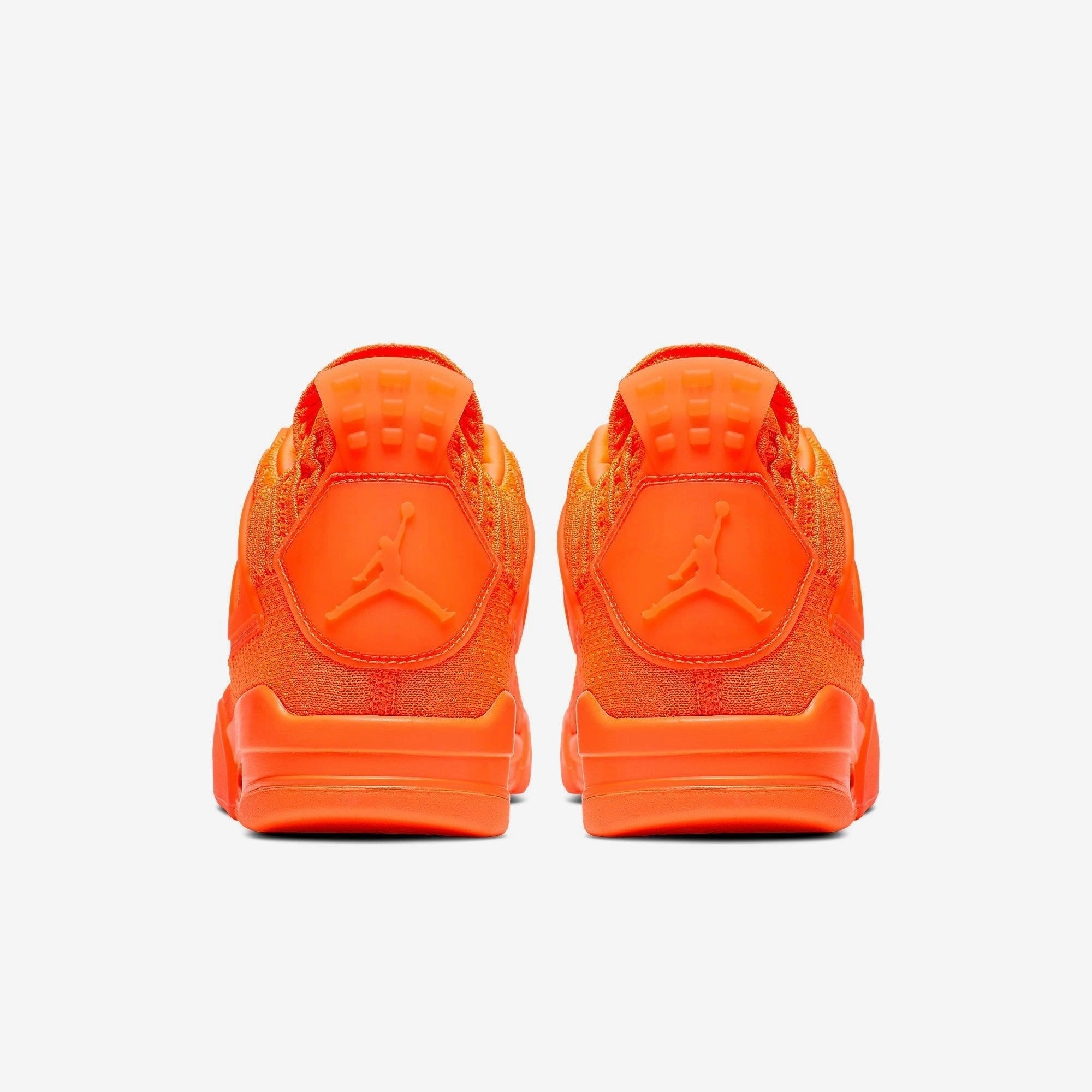(Men's) Air Jordan 4 Retro Flyknit 'Total Orange' (2019) AQ3559-800 Air Jordan 4 Visible Air Unit Sneakers