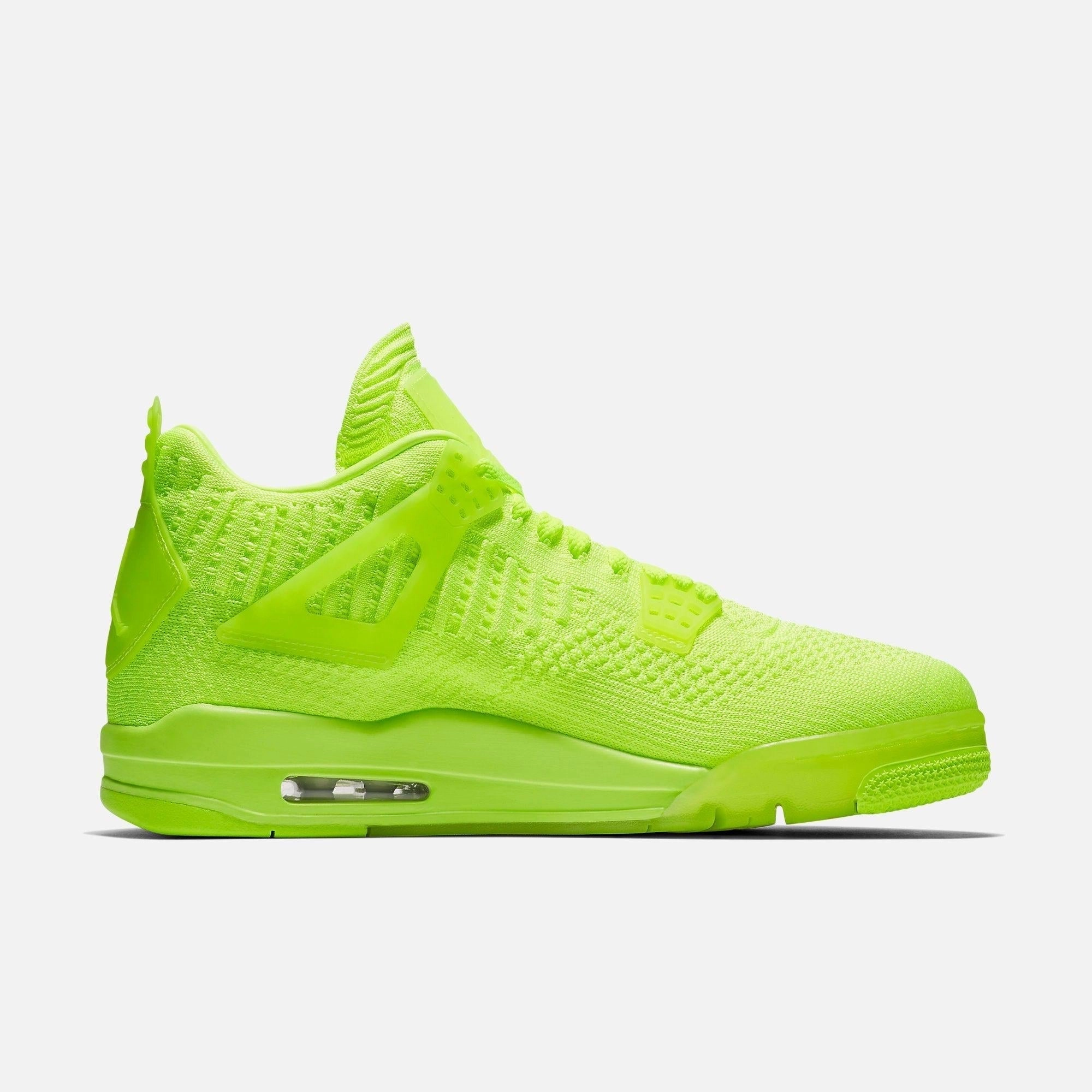 (Men's) Air Jordan 4 Retro Flyknit 'Volt' (2019) AQ3559-700 Air Jordan 4 Visible Air Unit Sneakers