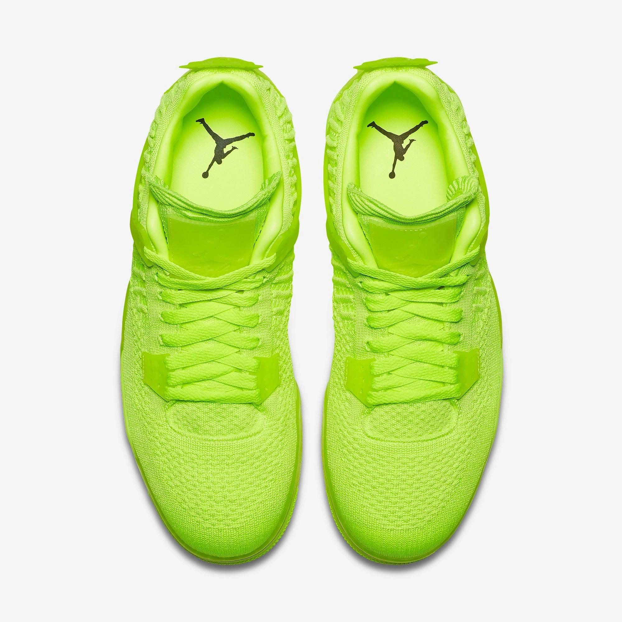 (Men's) Air Jordan 4 Retro Flyknit 'Volt' (2019) AQ3559-700 Air Jordan 4 Visible Air Unit Sneakers