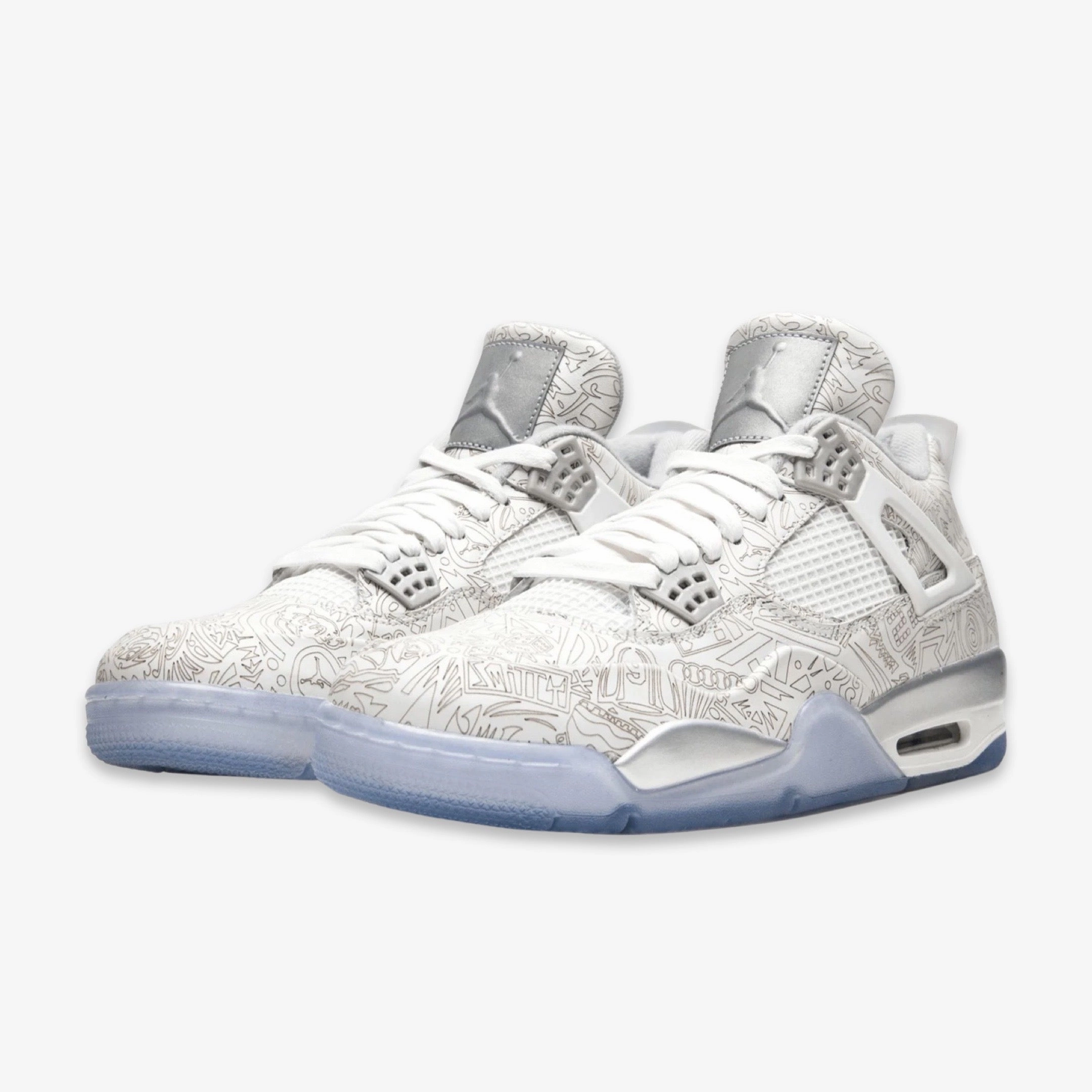 (Men's) Air Jordan 4 Retro Laser '30th Anniversary' (2015) 705333-105 Air Jordan 4 Visible Air Unit Sneakers