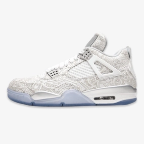 (Men's) Air Jordan 4 Retro Laser '30th Anniversary' (2015) 705333-105 Air Jordan 4 sneakers with visible air unit